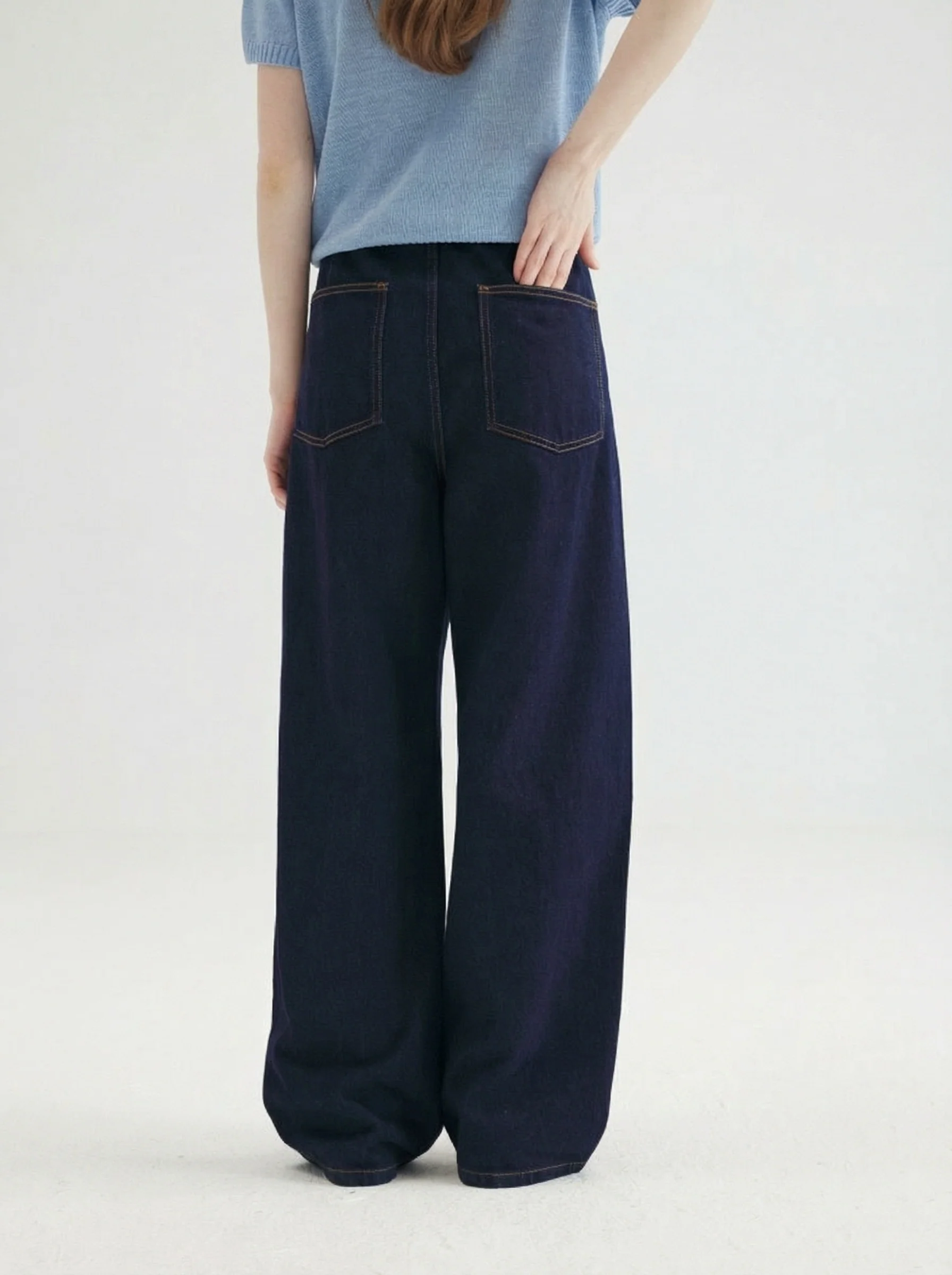 Wide-Leg Denim Pants - Image 3