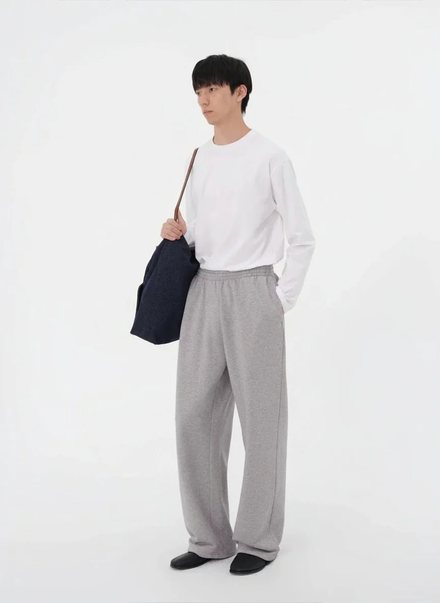 Wide-Leg Fleece Sweatpants - Image 5