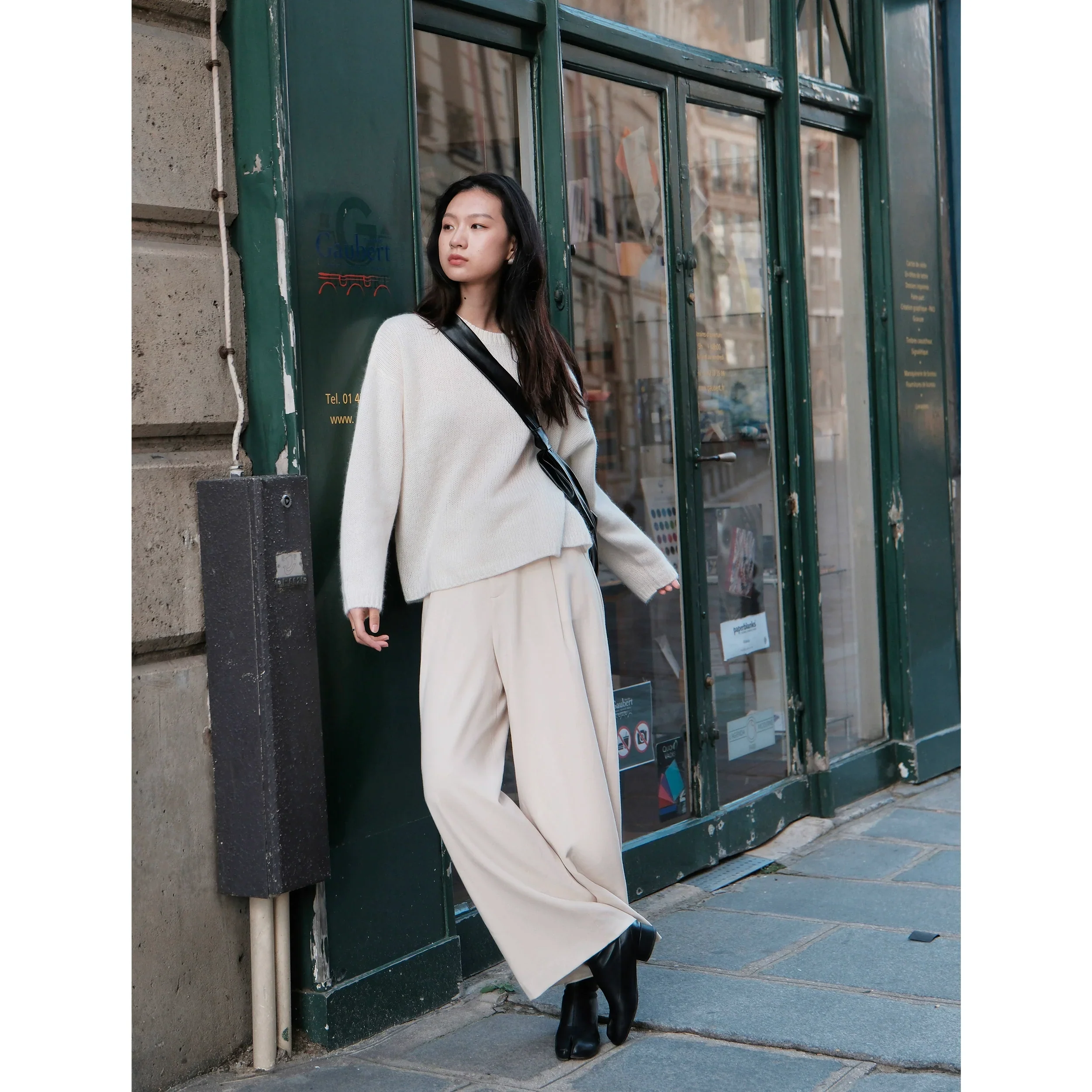 Wide-Leg High-Waist Trousers - Image 3