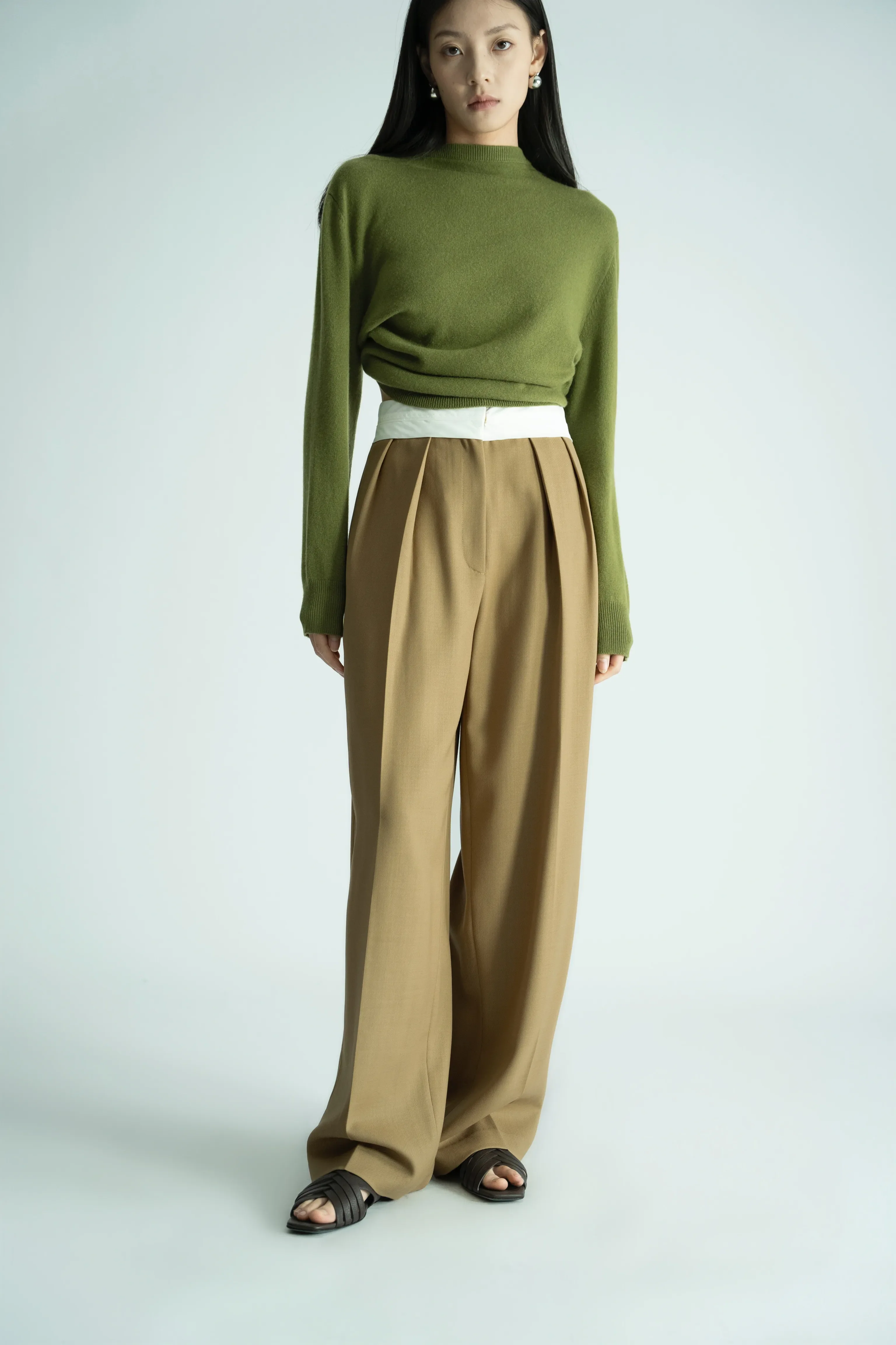 Wide-Leg High-Waisted Trousers - Image 5