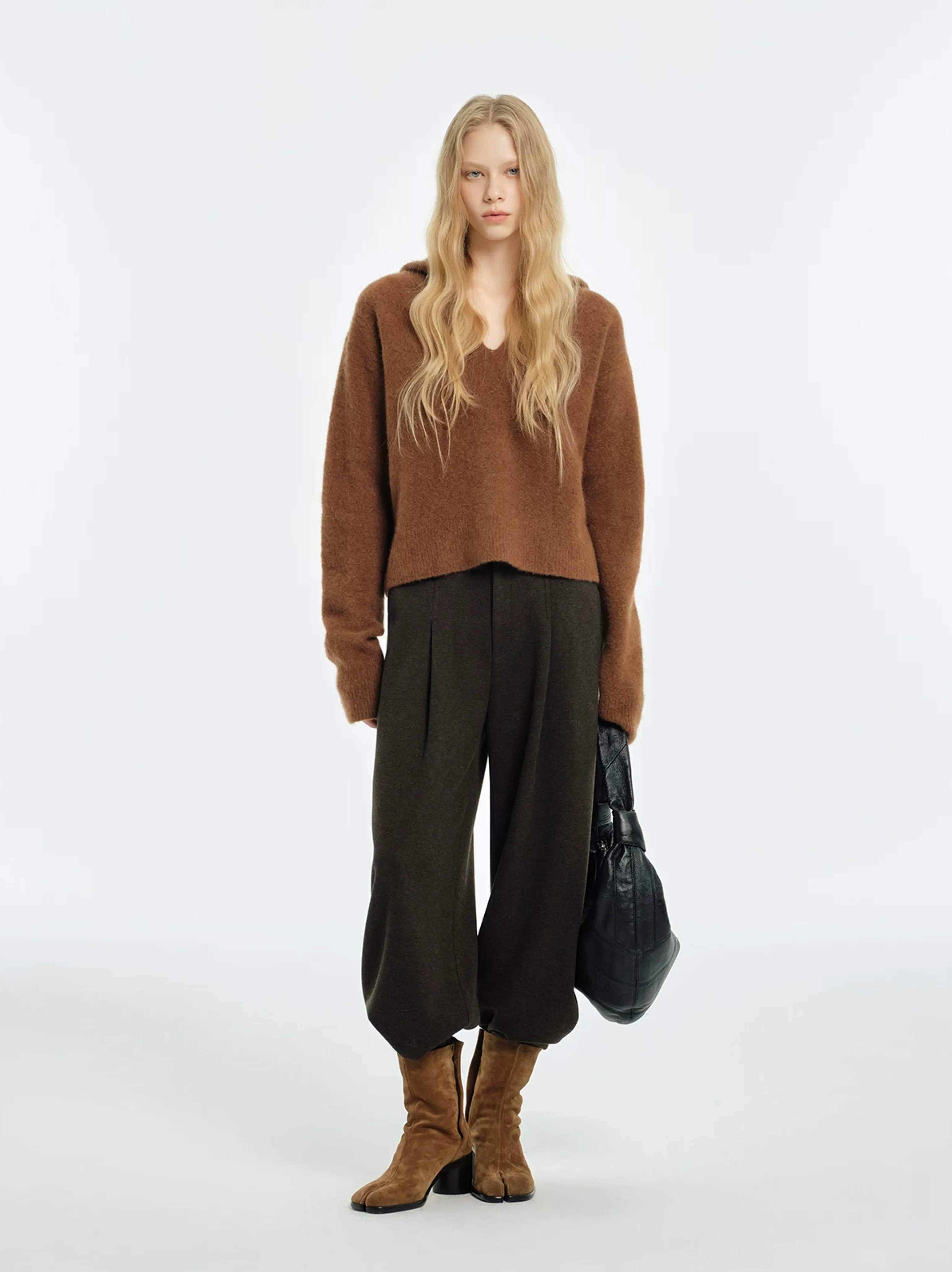 Wide-Leg High-Waisted Trousers - Image 8