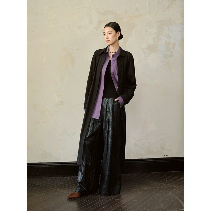 Wide-Leg Faux Leather Pants - Image 2