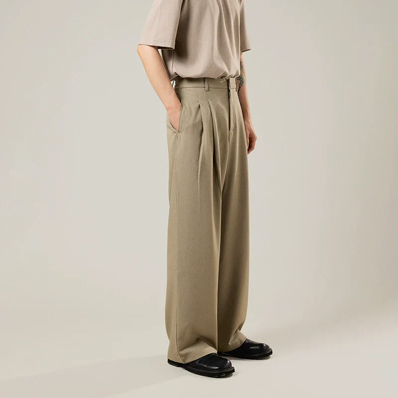 Wide-Leg Pleated Trousers - Image 5