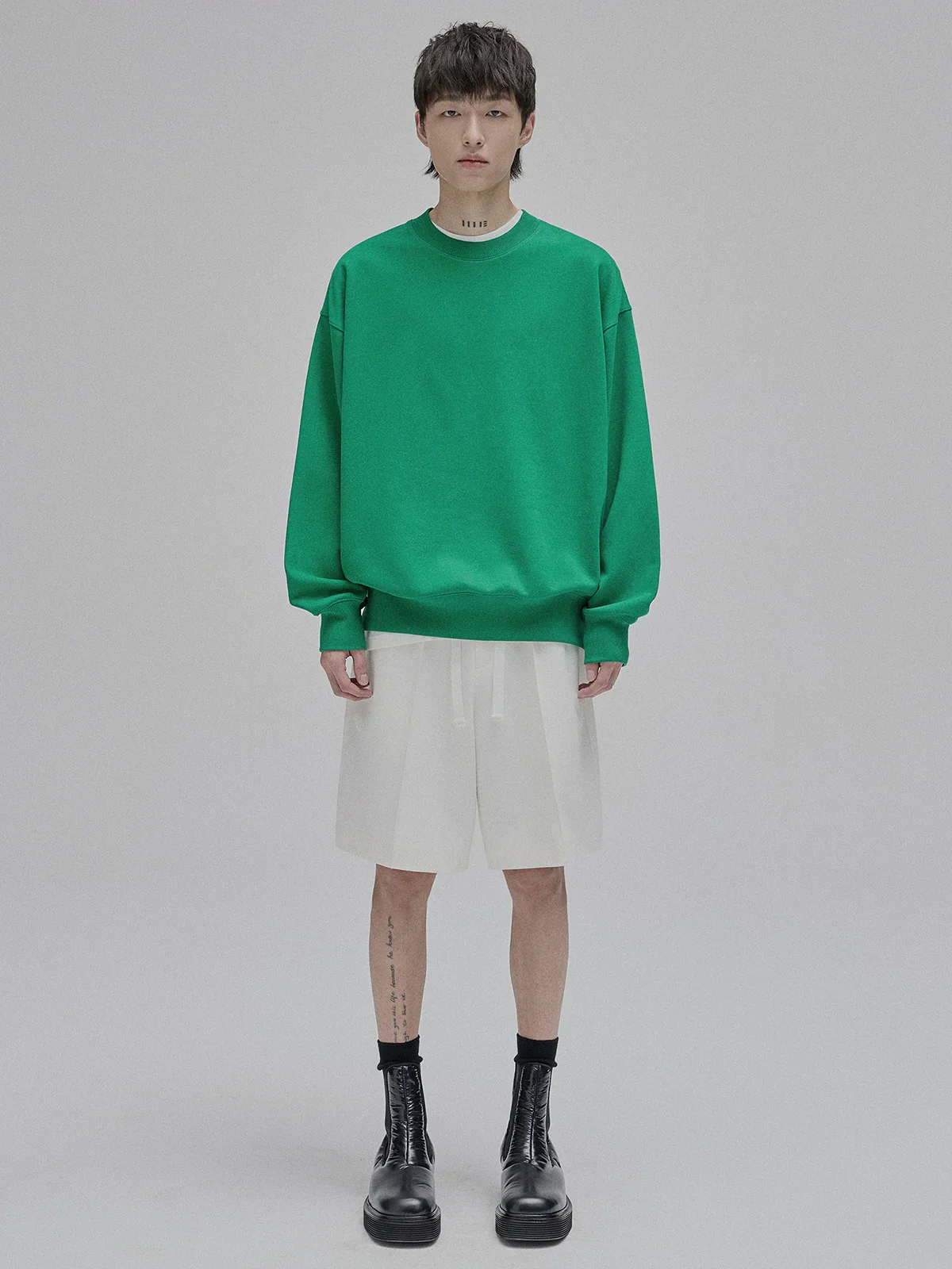 Wide-Leg Roman Knit Drawstring Trousers & Shorts - Image 2