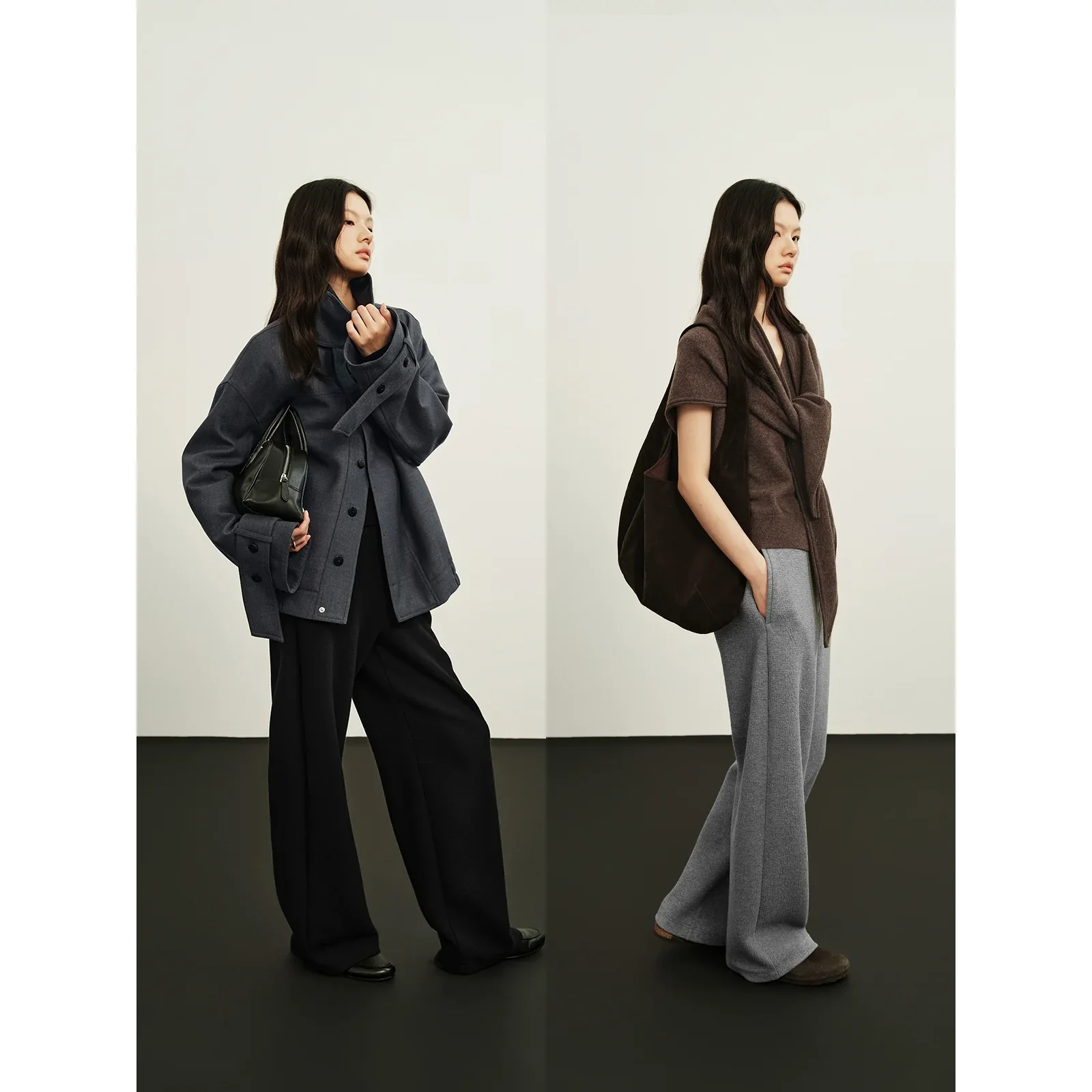 Wide-Leg Stretch Trousers - Image 4