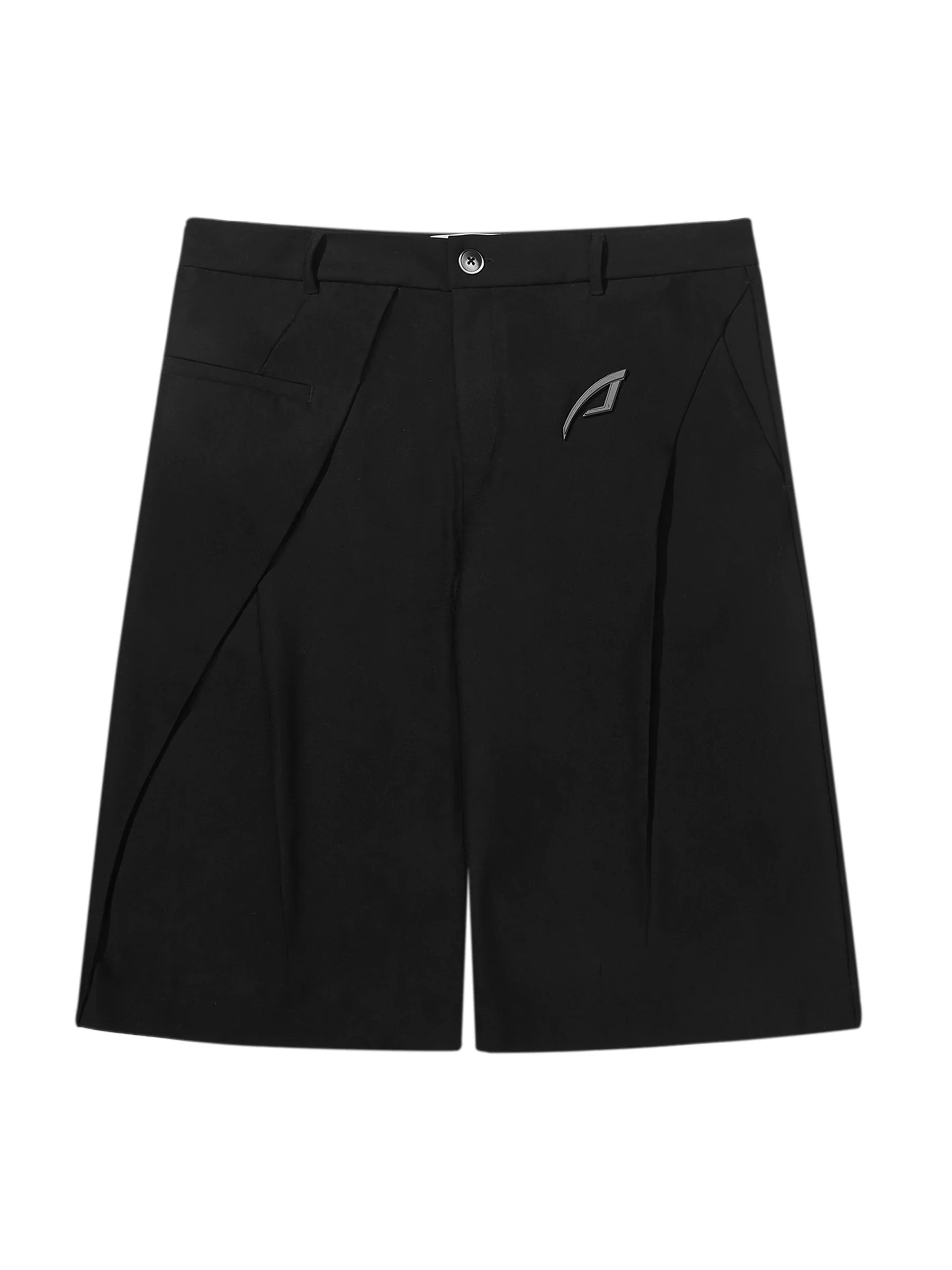 Wide-Leg Suit Shorts - Image 4