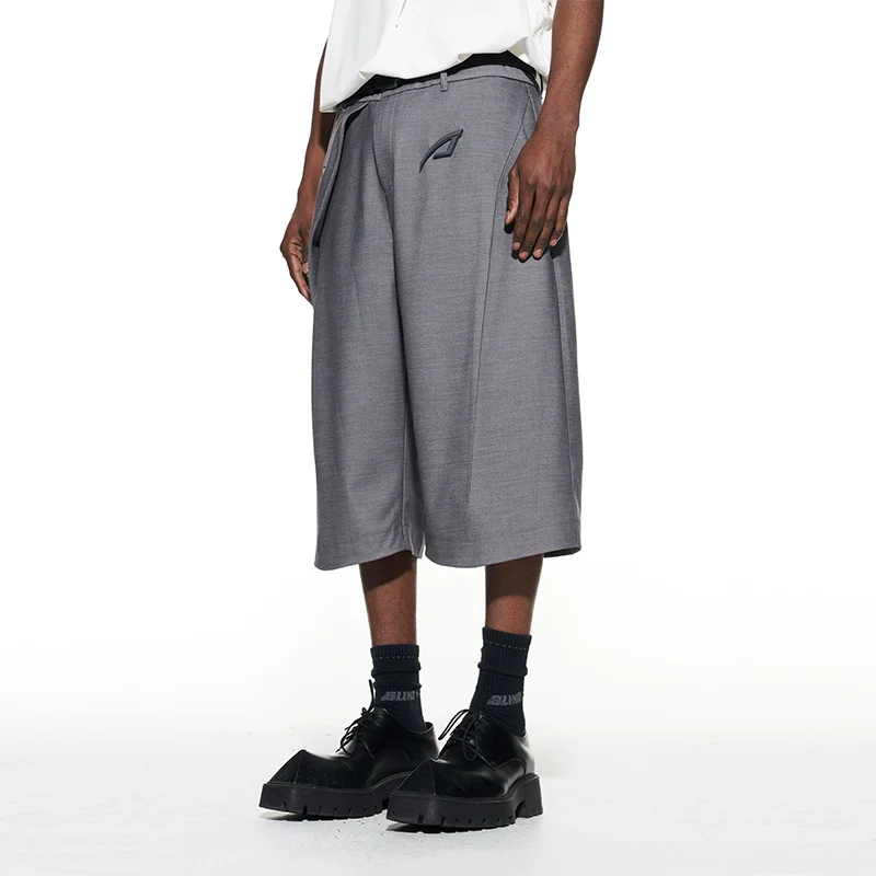Wide-Leg Suit Shorts - Image 5