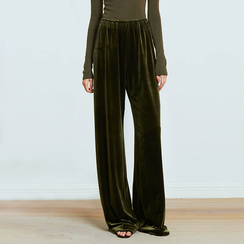 Wide-Leg Velvet Pants - Image 6