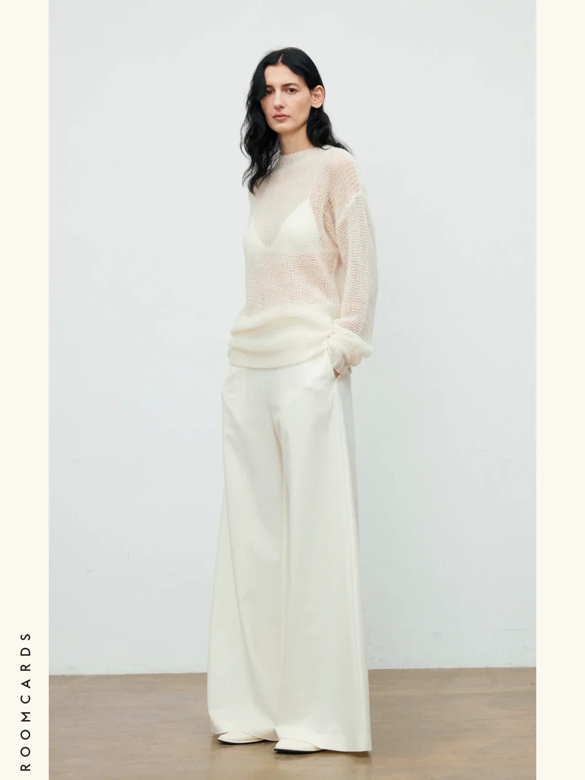 Wide-Leg Wool-Acetate Trousers - Image 2