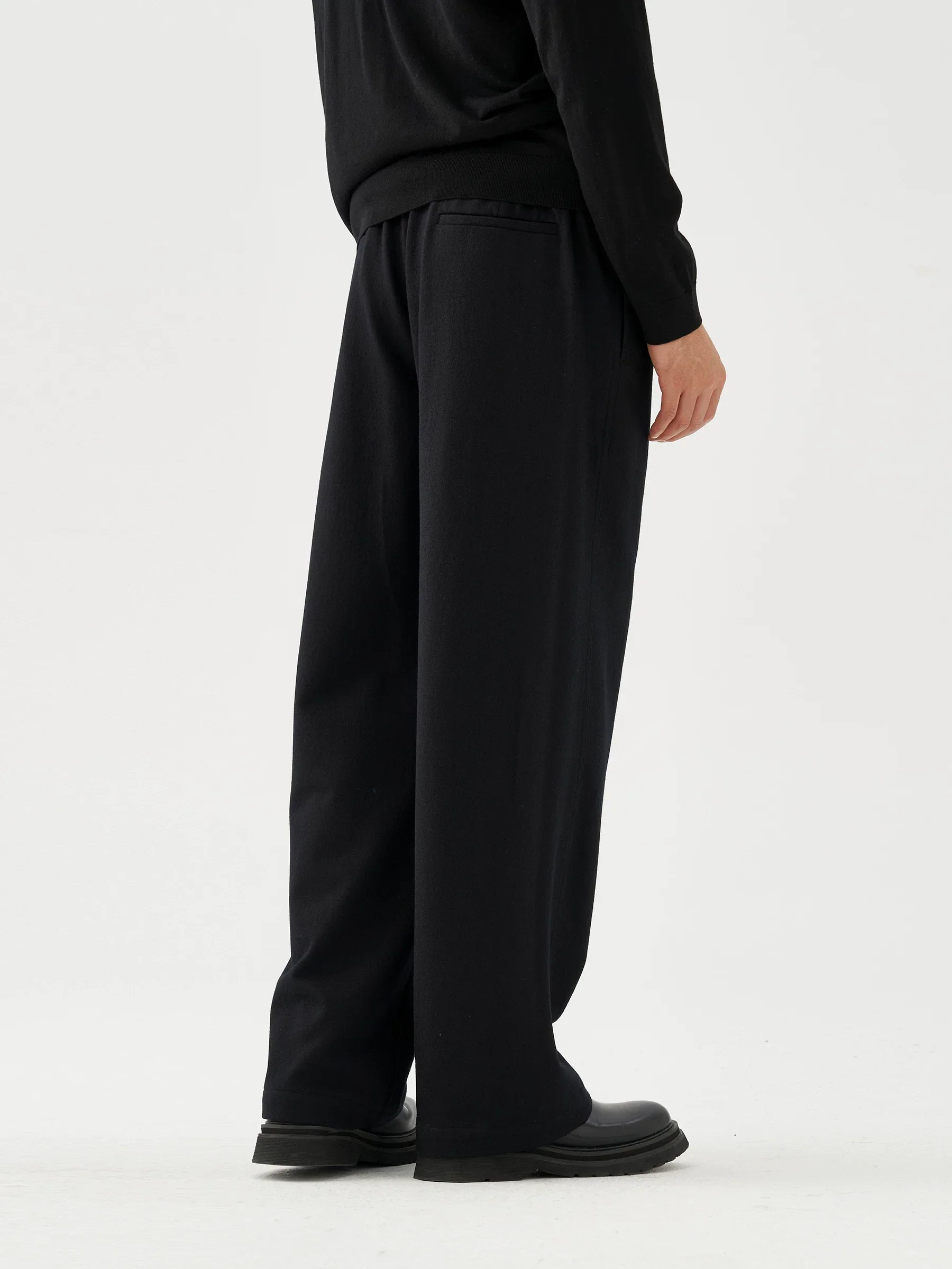 Wide-Leg Wool Trousers - Image 4