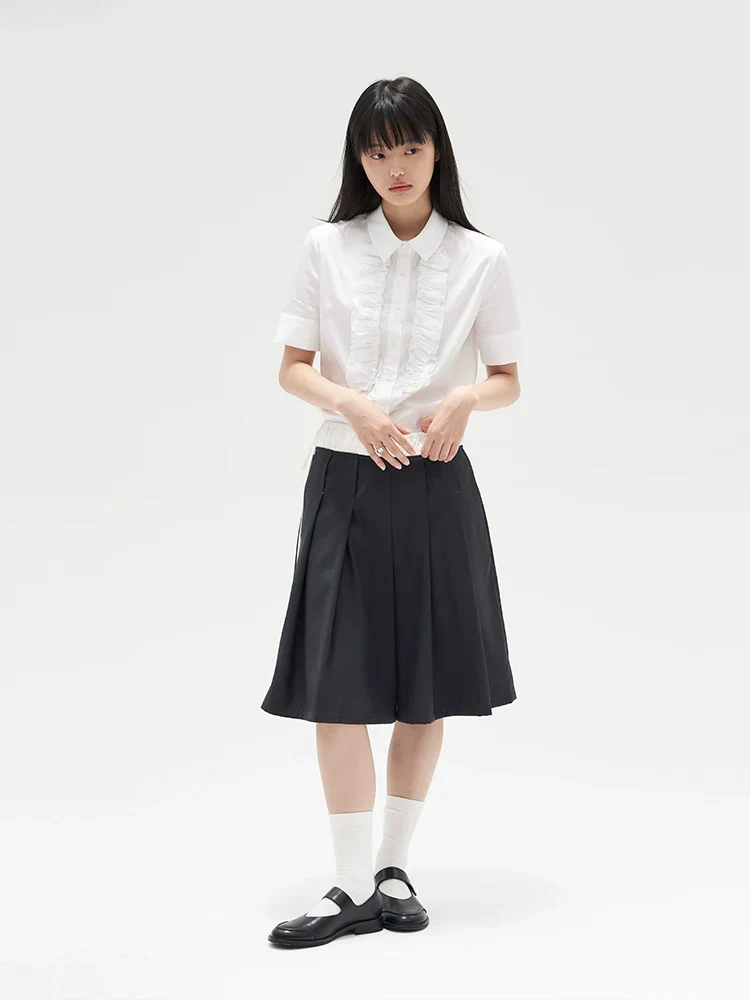 Wide Pleated Culottes