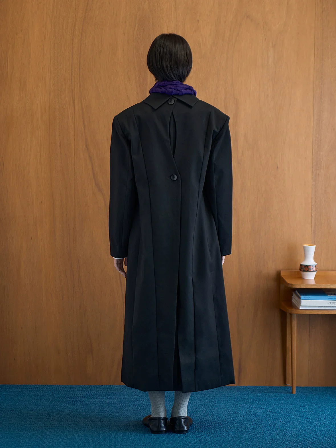 Wide-Shoulder Double-Placket Coat - Image 3