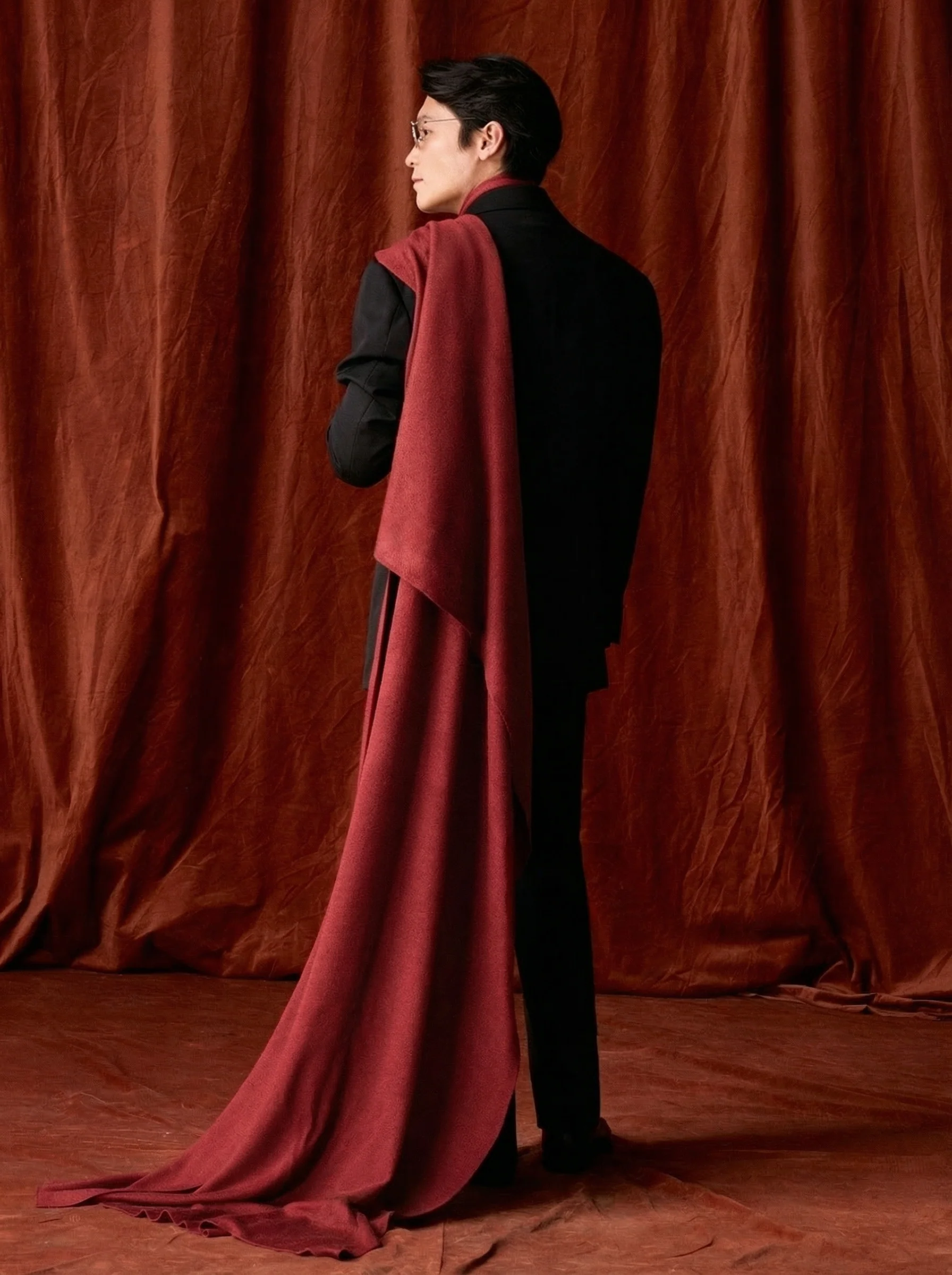 Wide Tussah Silk Wrap
