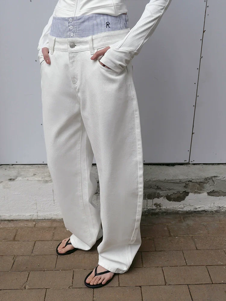 Wide-Waist Button Placket Shorts