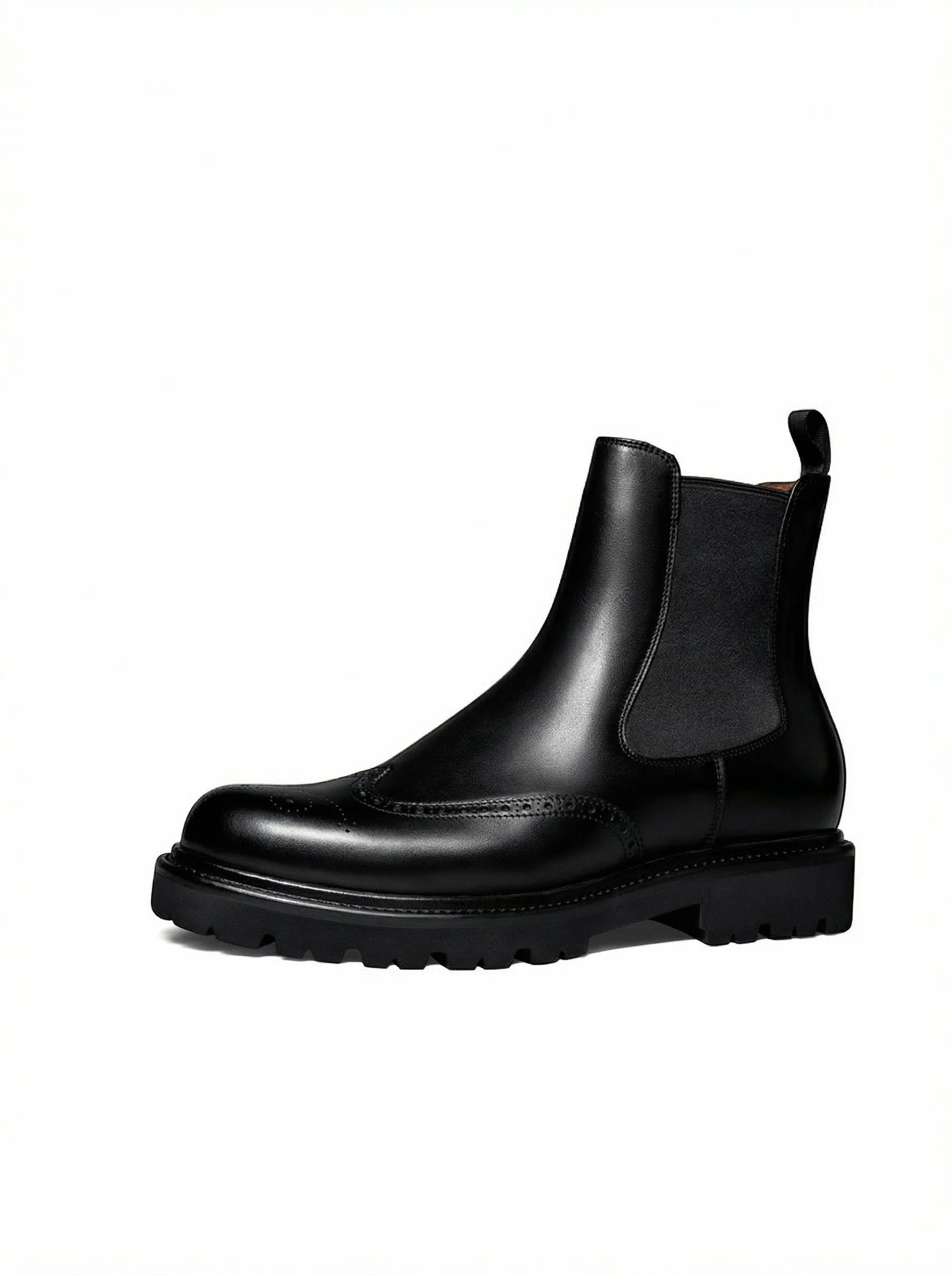 Wingtip Lug Chelsea Boot - Image 3