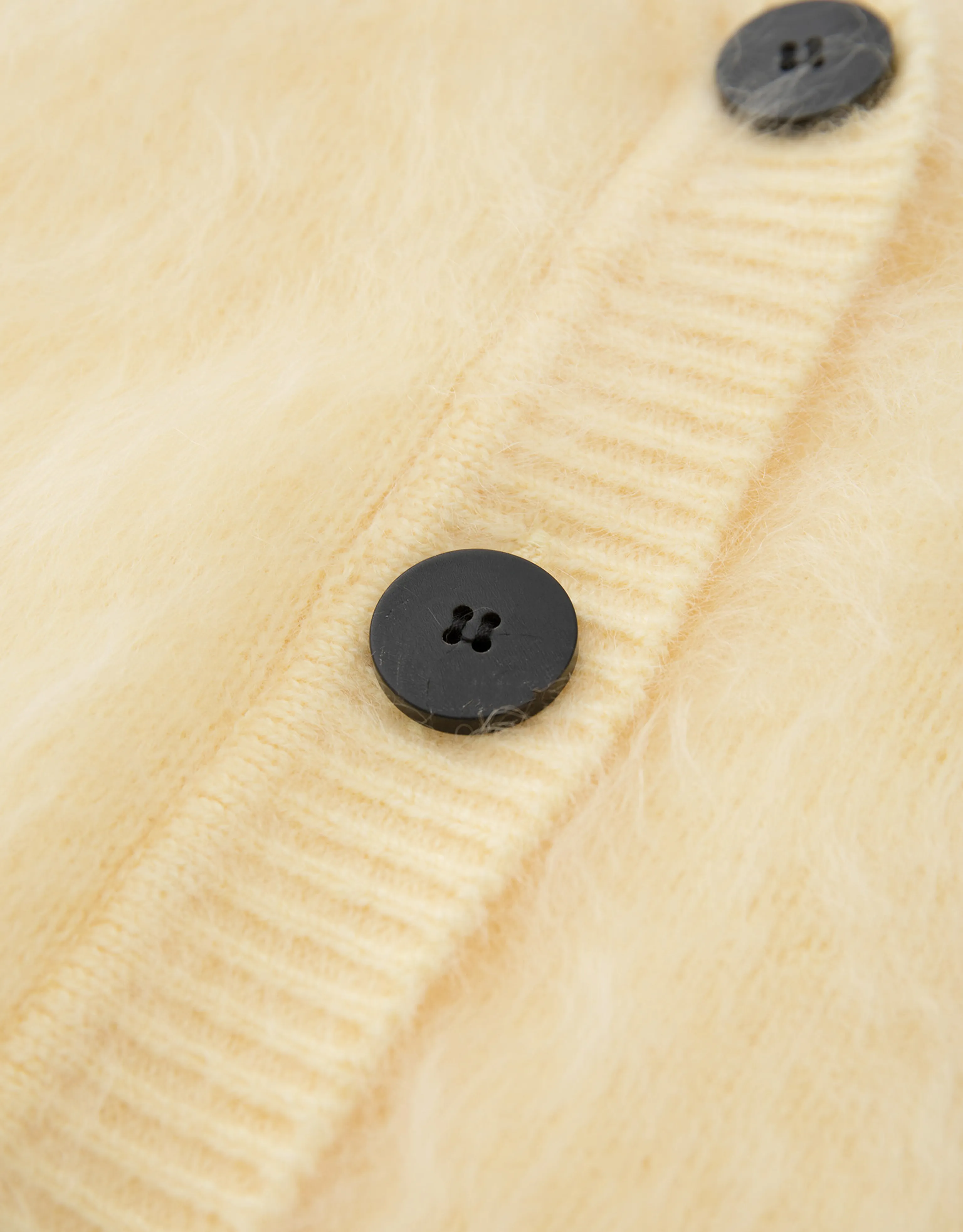 Winter Snow Brushed Cashmere V‑Neck Cardigan - Image 6