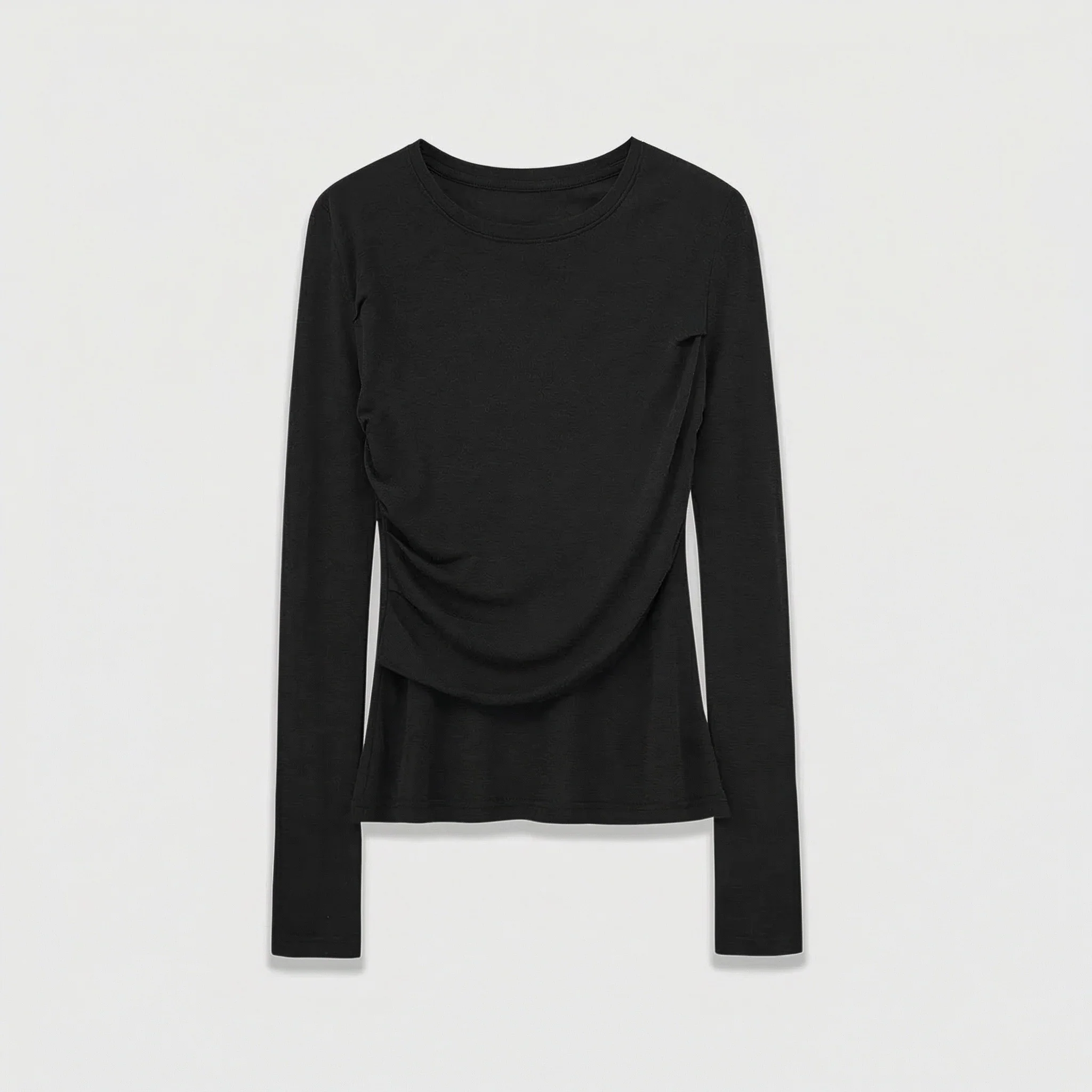Winter Wool Blend Ruched Top - Image 3