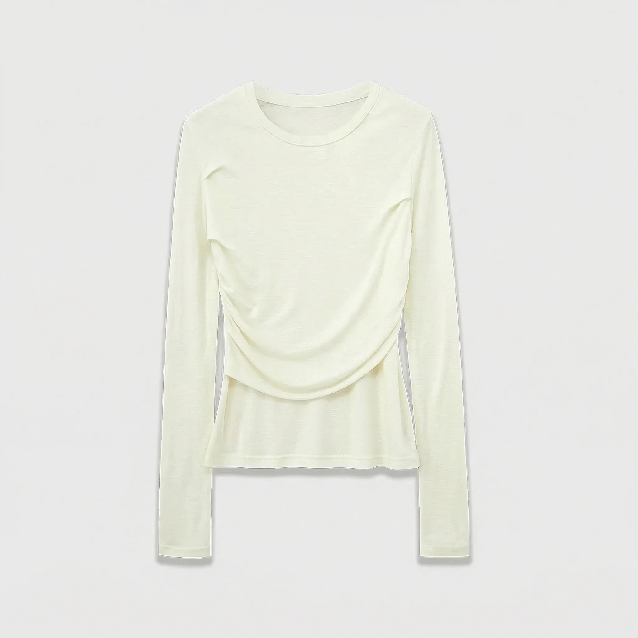 Winter Wool Blend Ruched Top - Image 4