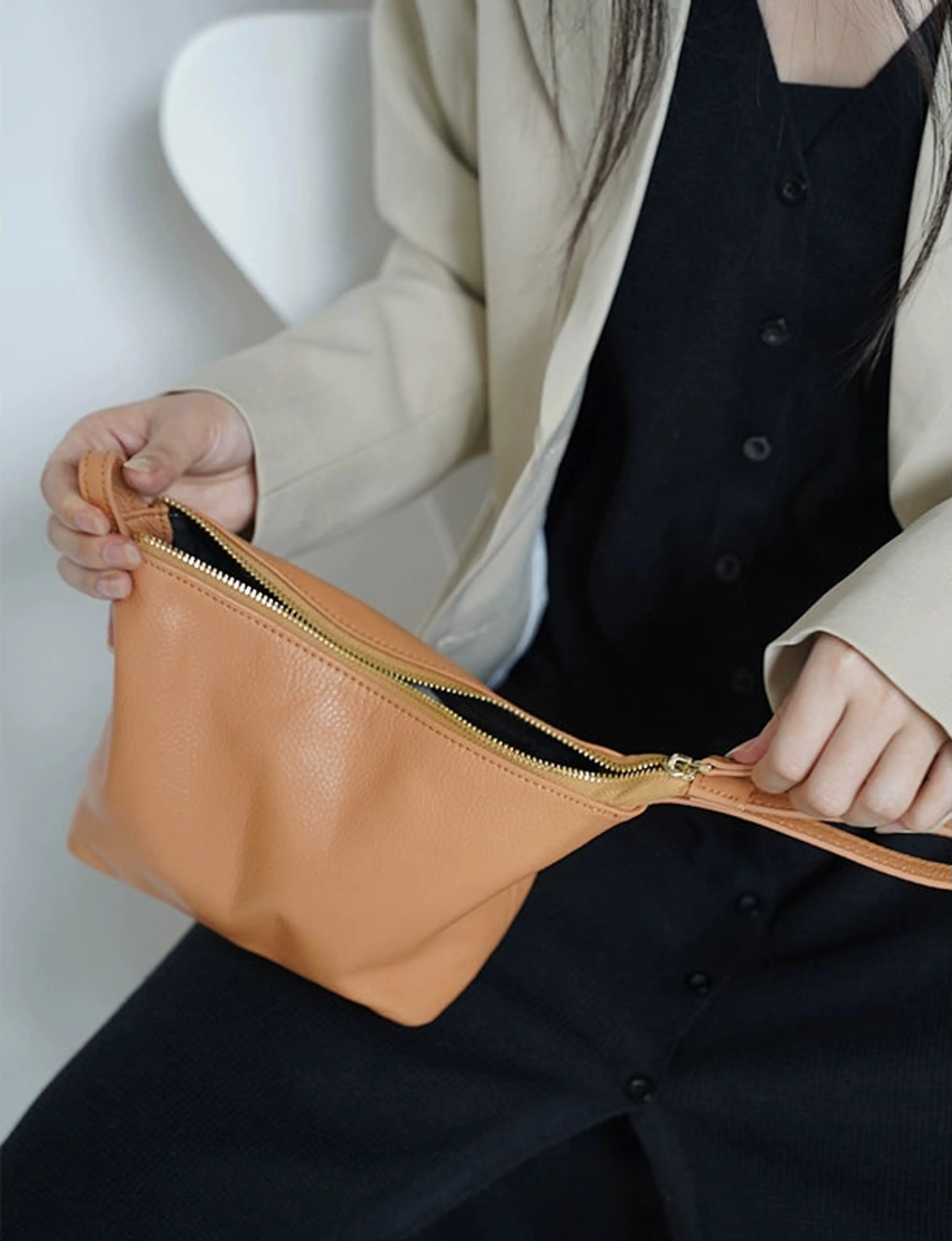 Wonton Leather Wristlet - Image 6