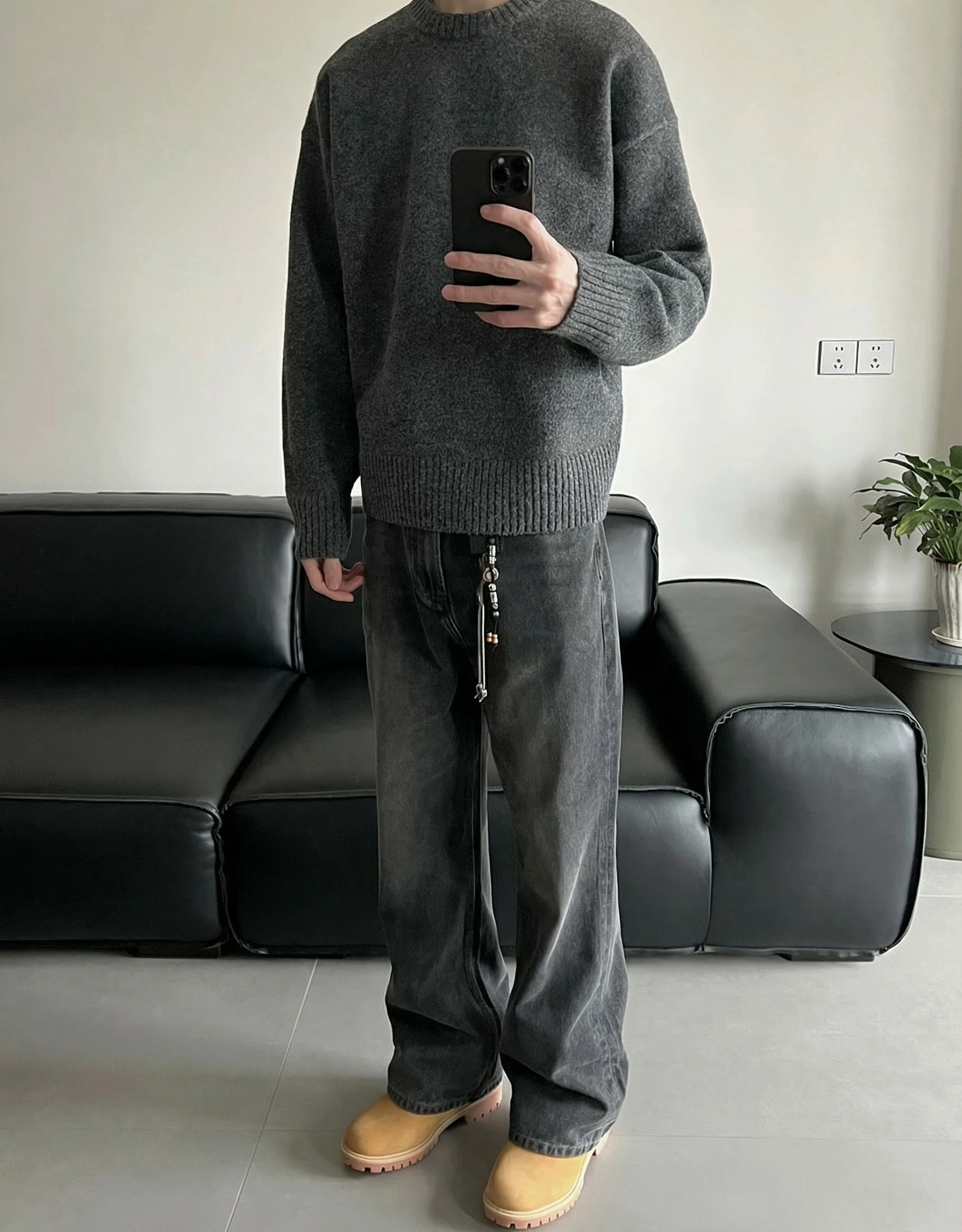 Wool Blend Crewneck Sweater - Image 10