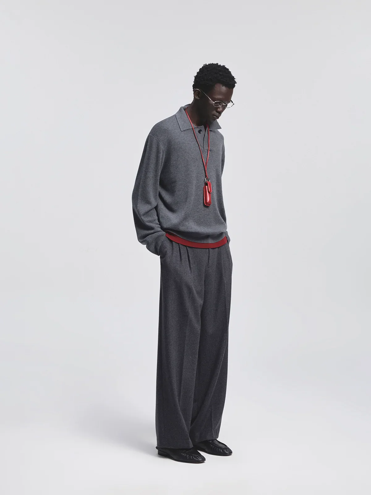Wool-Blend Double-Pleat Straight Trousers - Image 2