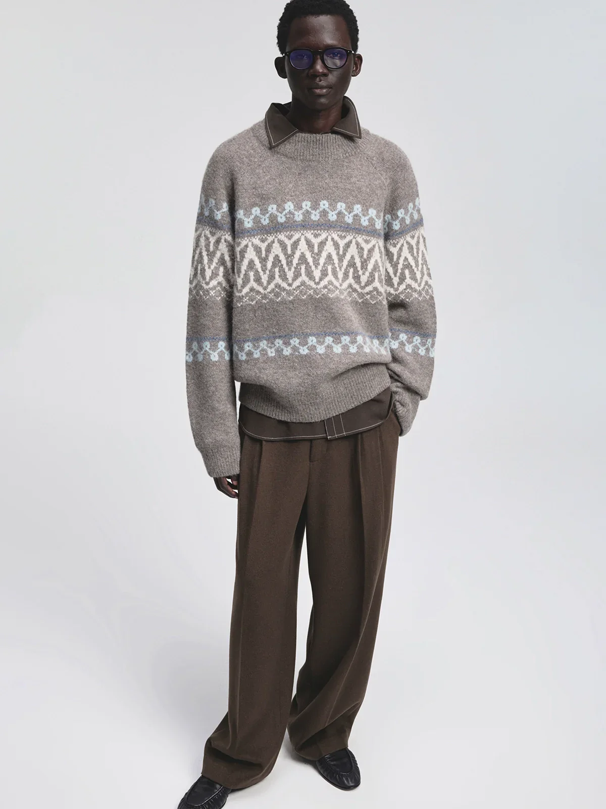 Wool-Blend Double-Pleat Straight Trousers - Image 3