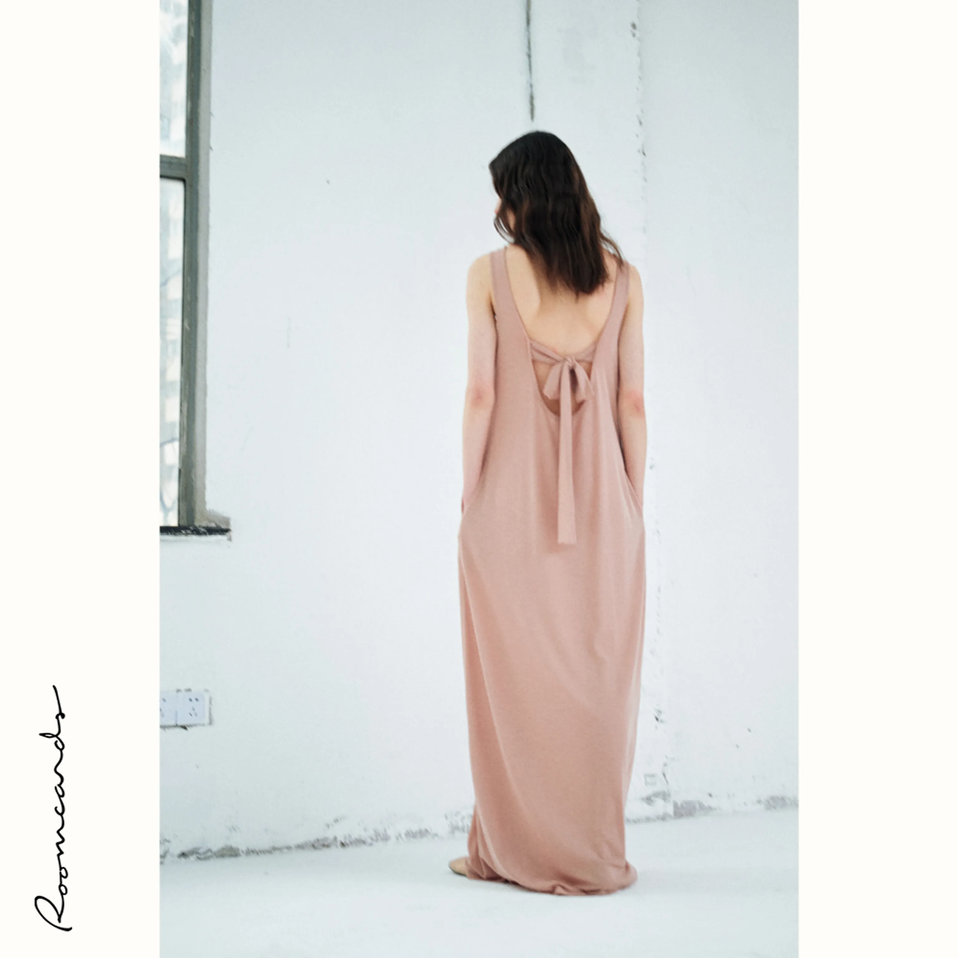Wool-Blend Open-Back Maxi Dress - Image 7
