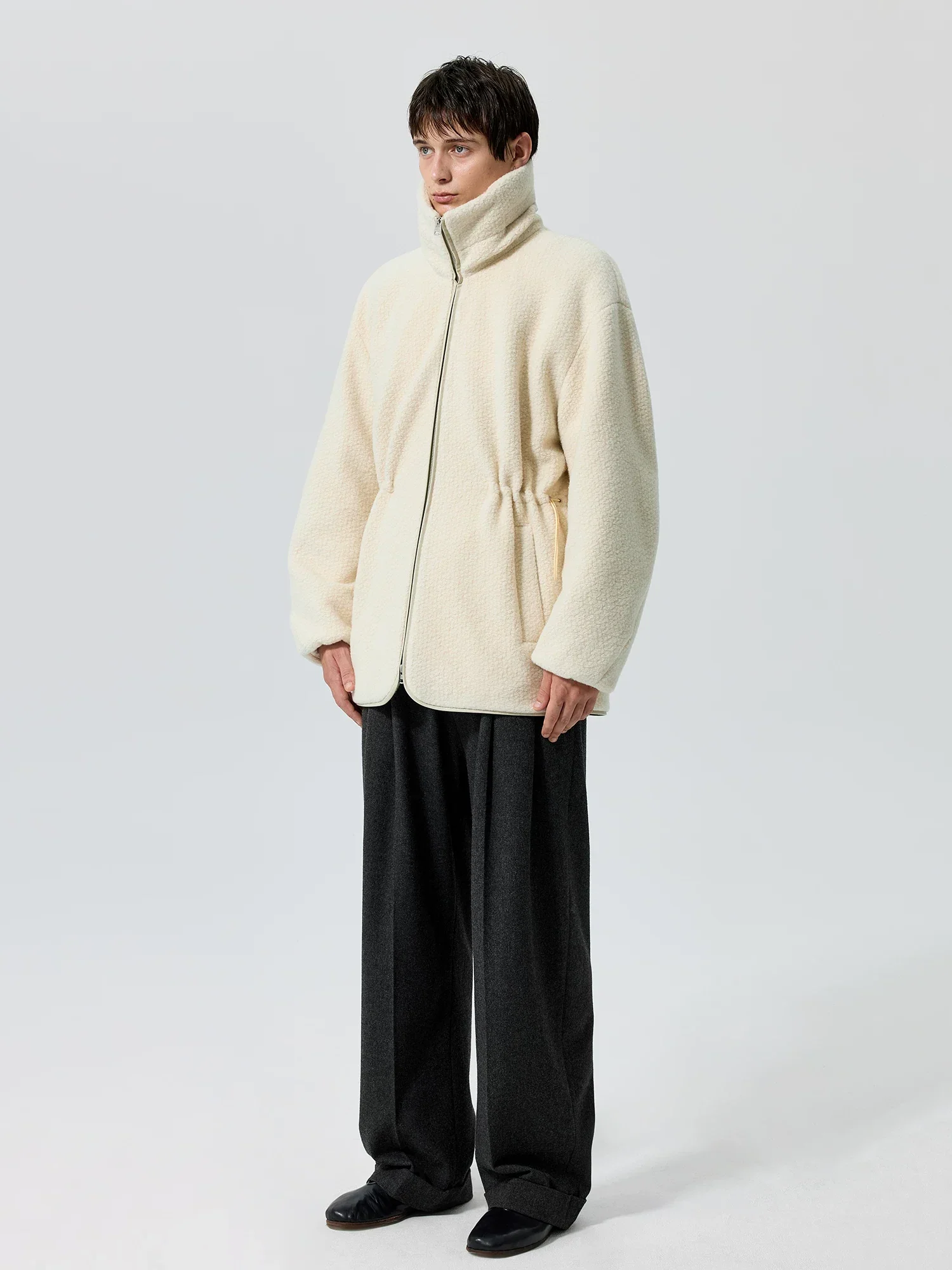 Wool-Blend Sherpa Zip Jacket - Image 5