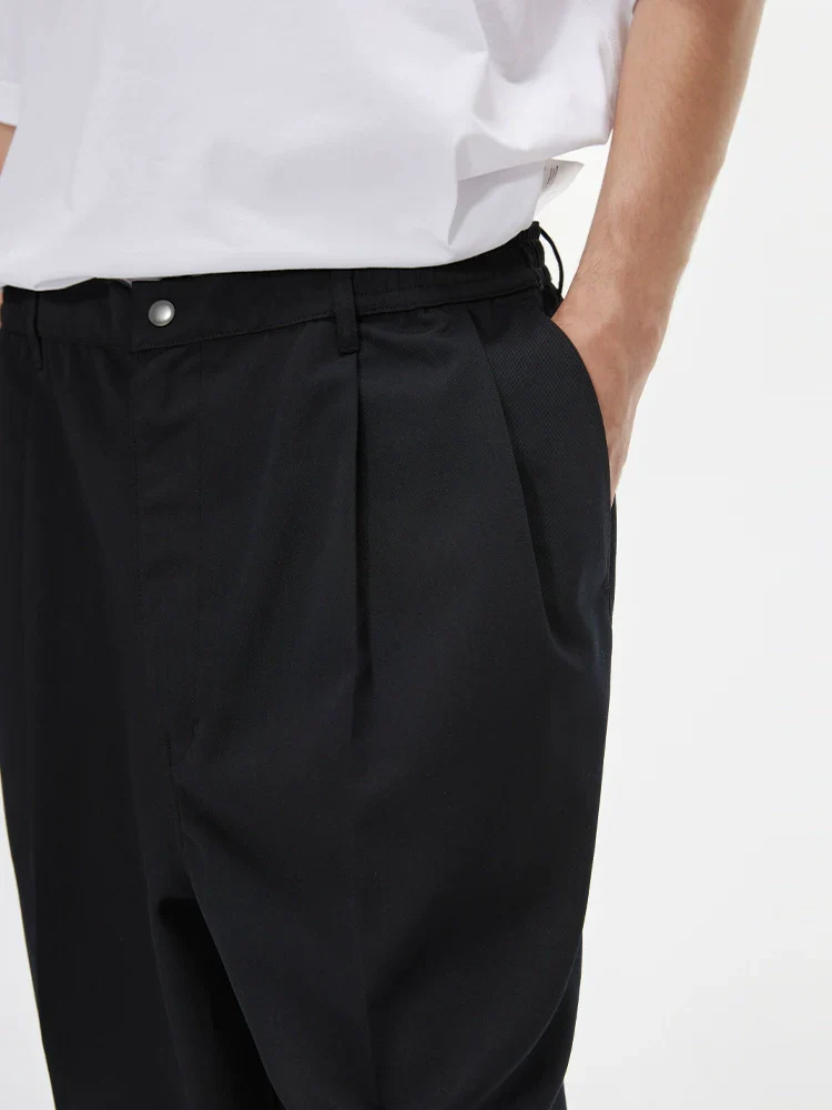 Wool-Blend Twill Single-Pleat Trousers - Image 4