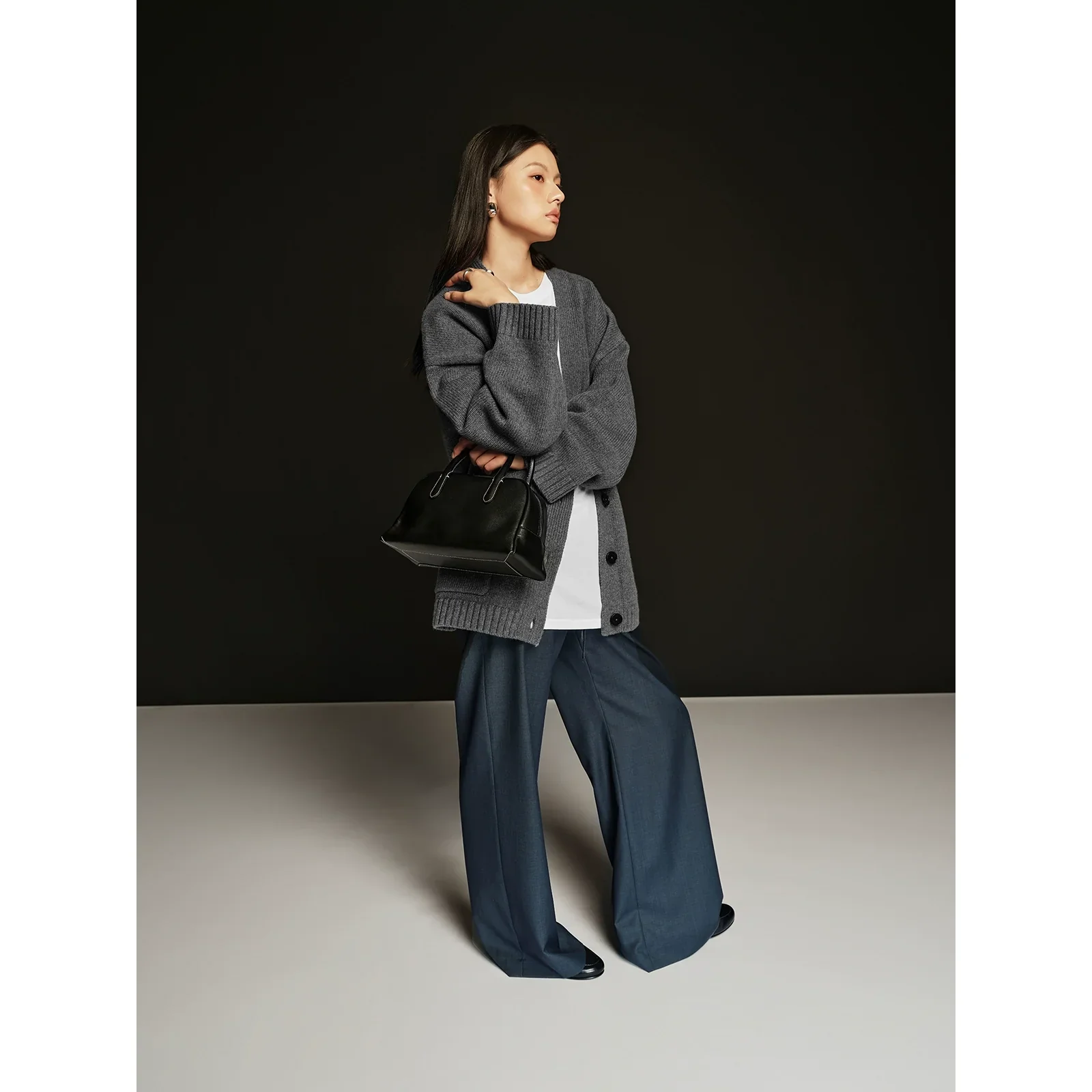 Wool Blend Wide-Leg Pants - Image 5