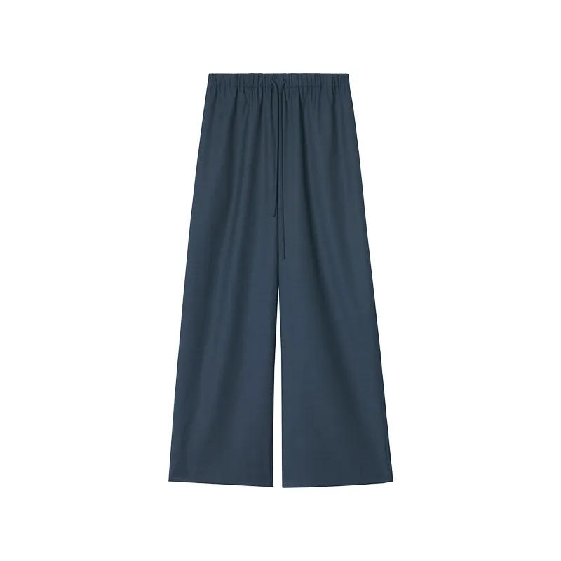 Wool Blend Wide-Leg Pants - Image 6