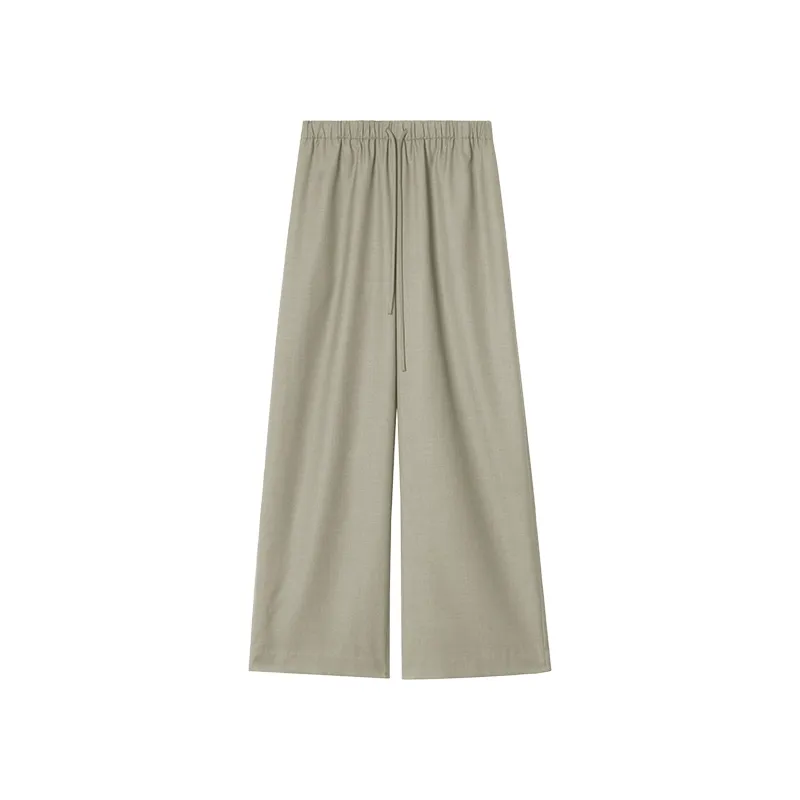 Wool Blend Wide-Leg Pants - Image 7