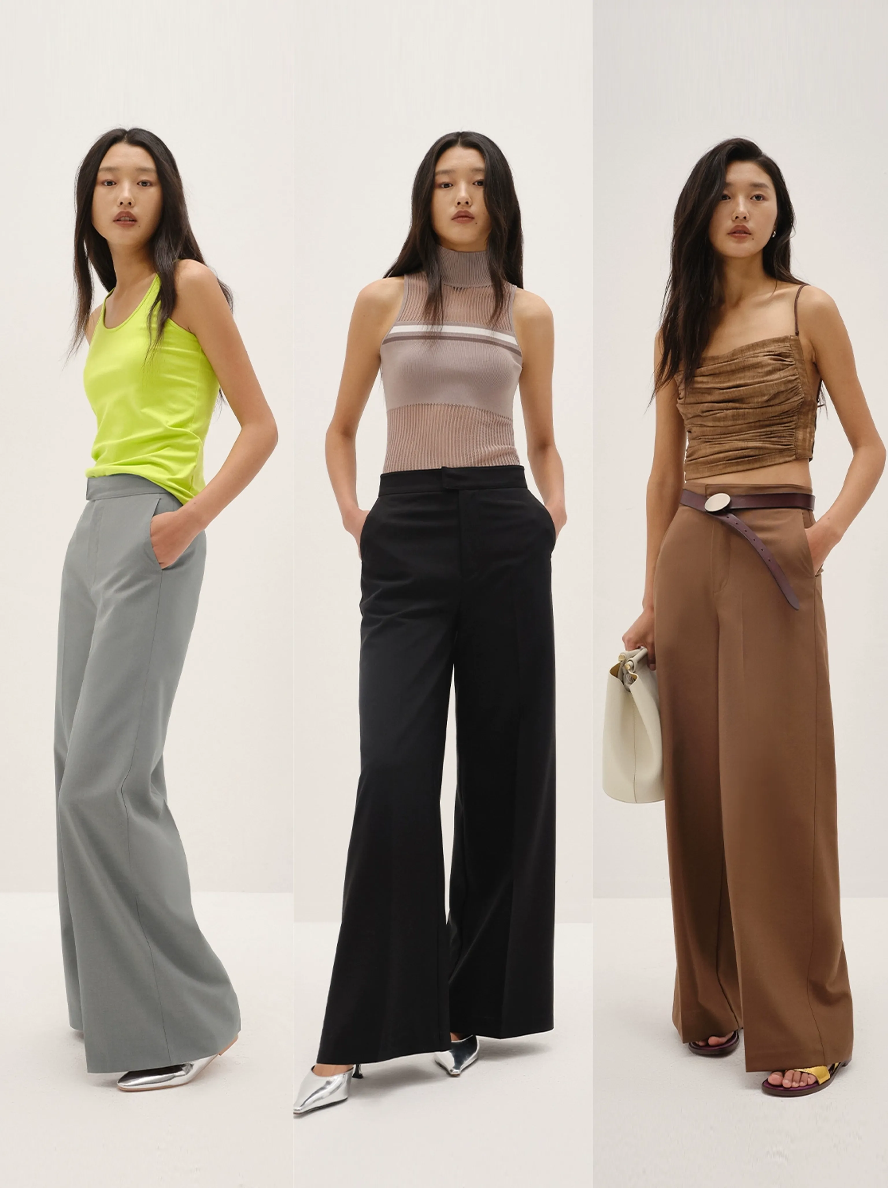 Wool Blend Wide-Leg Trousers - Image 8