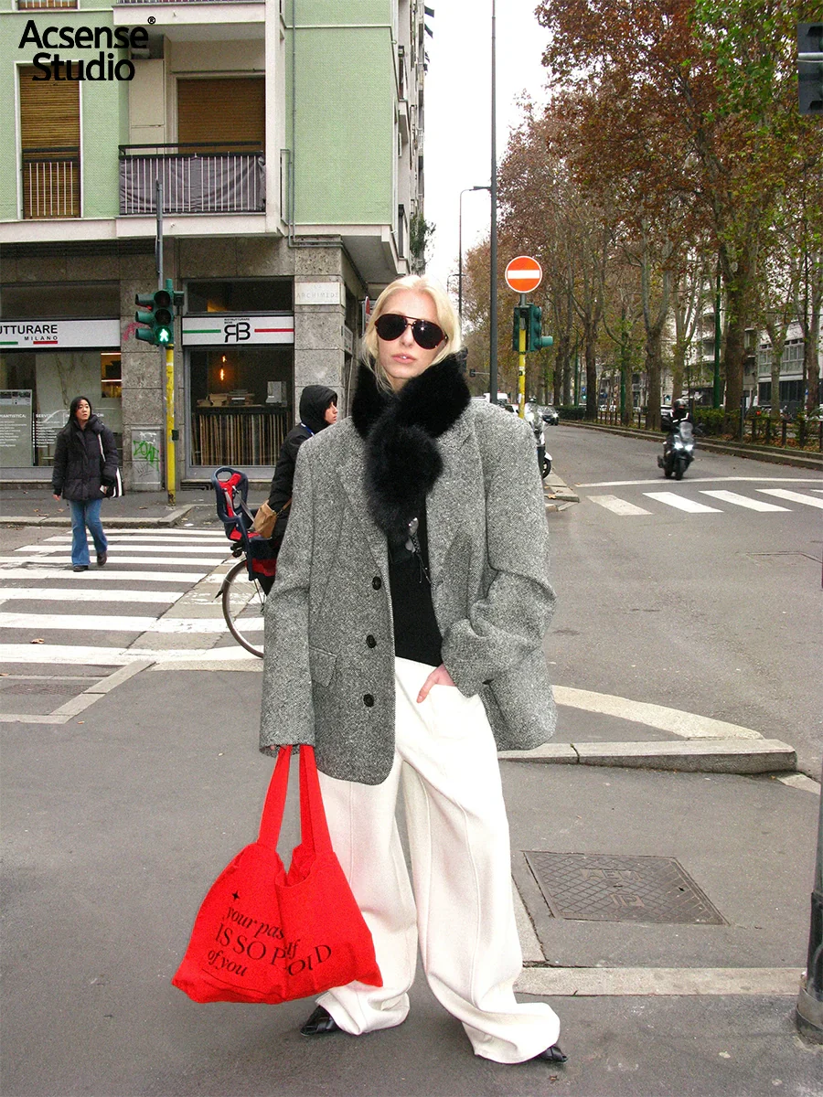 Wool-Blend Wide-Leg Trousers - Image 3