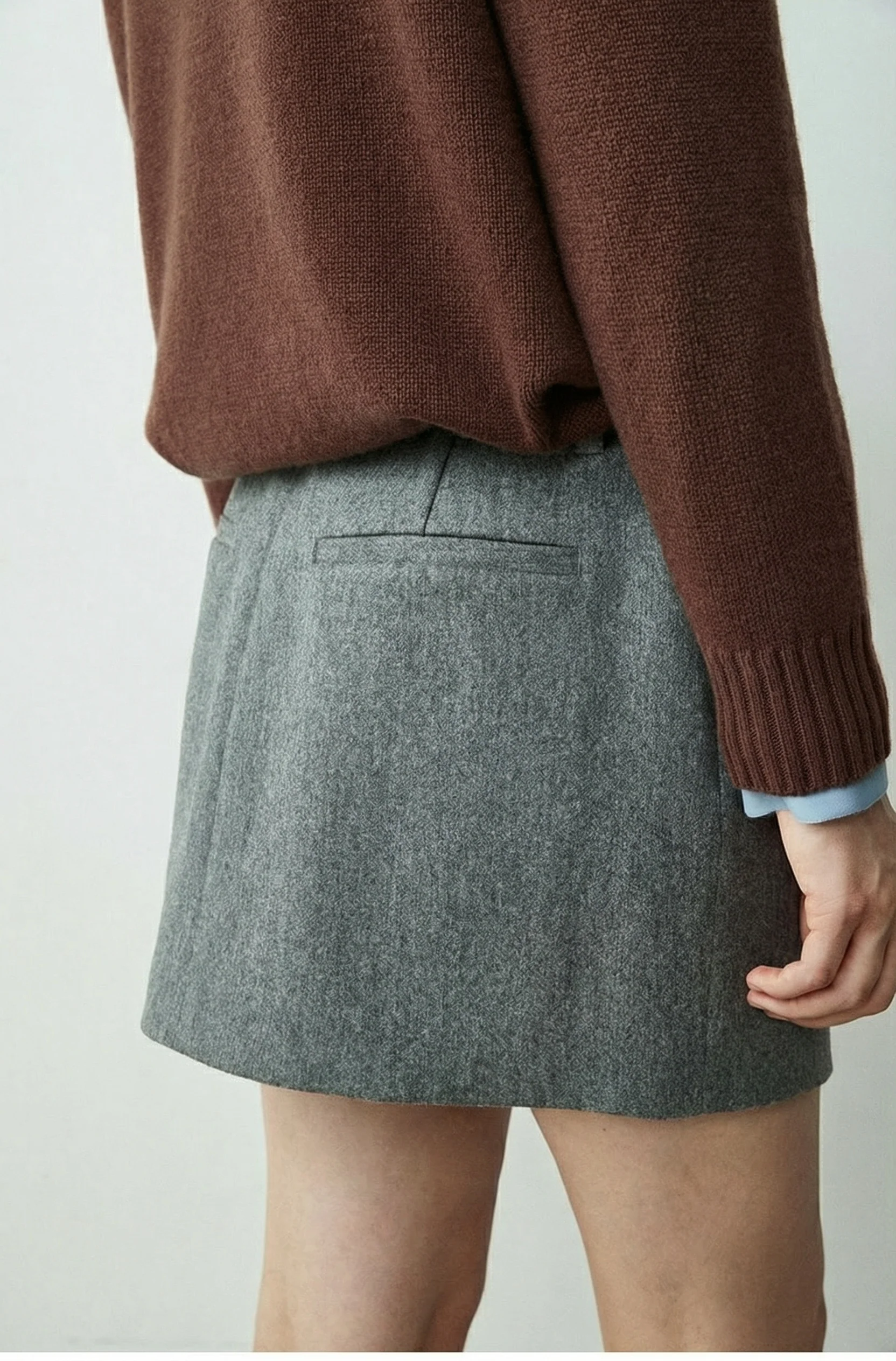 Wool Blended Suit Skirt Set - Image 13