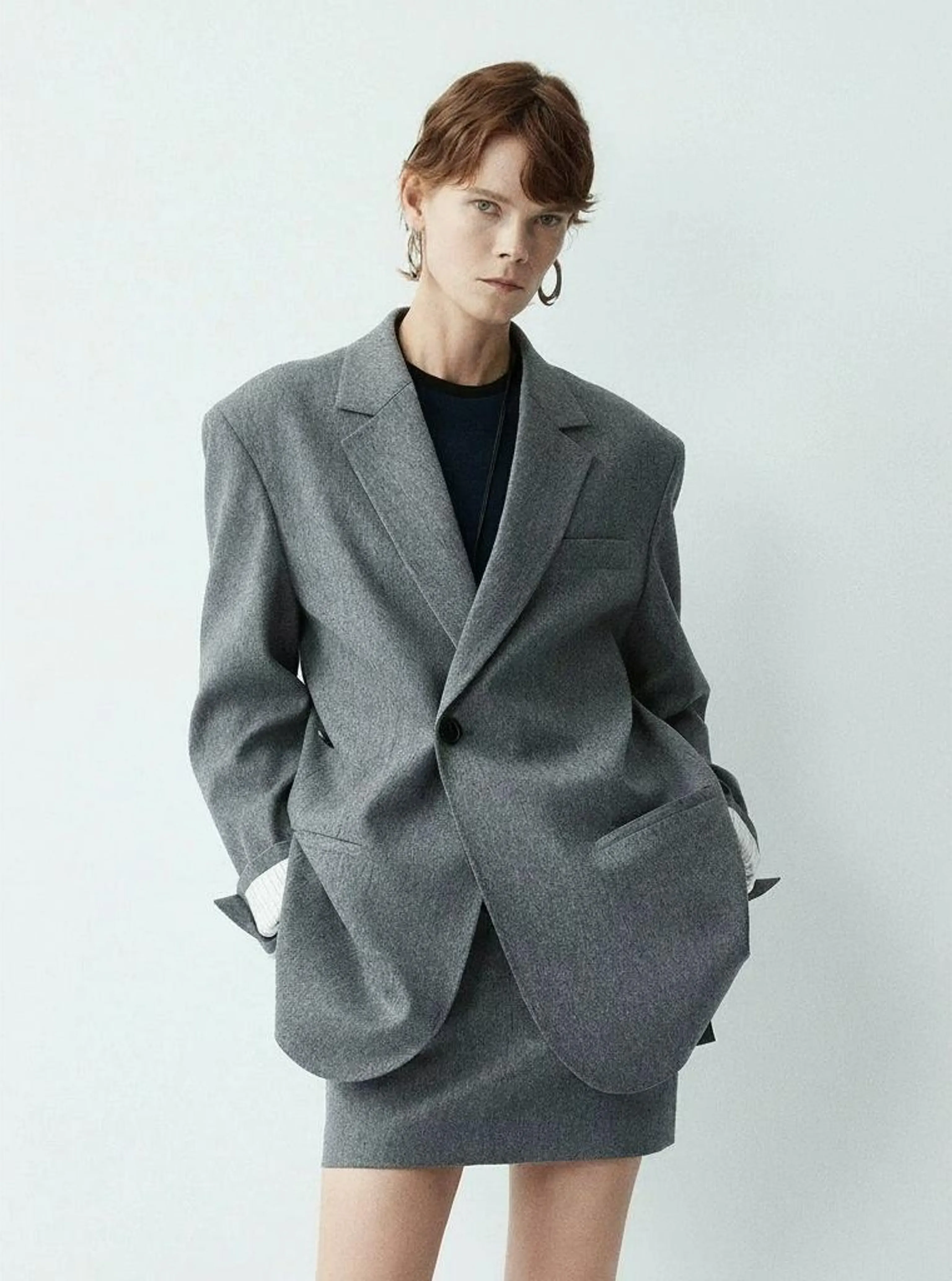 Wool Blended Suit Skirt Set - Image 17