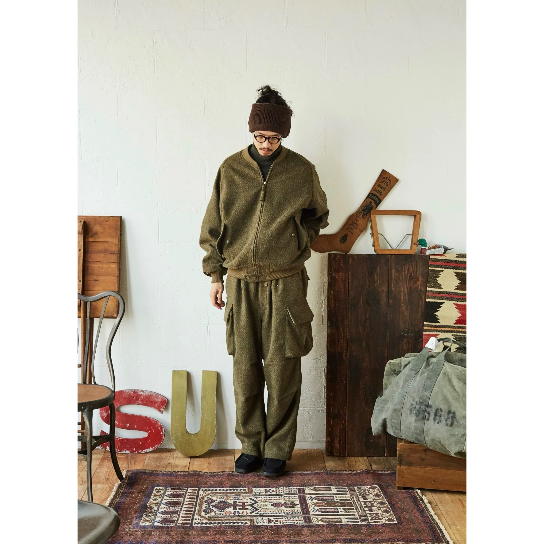 Wool Bomber Jacket - Image 3