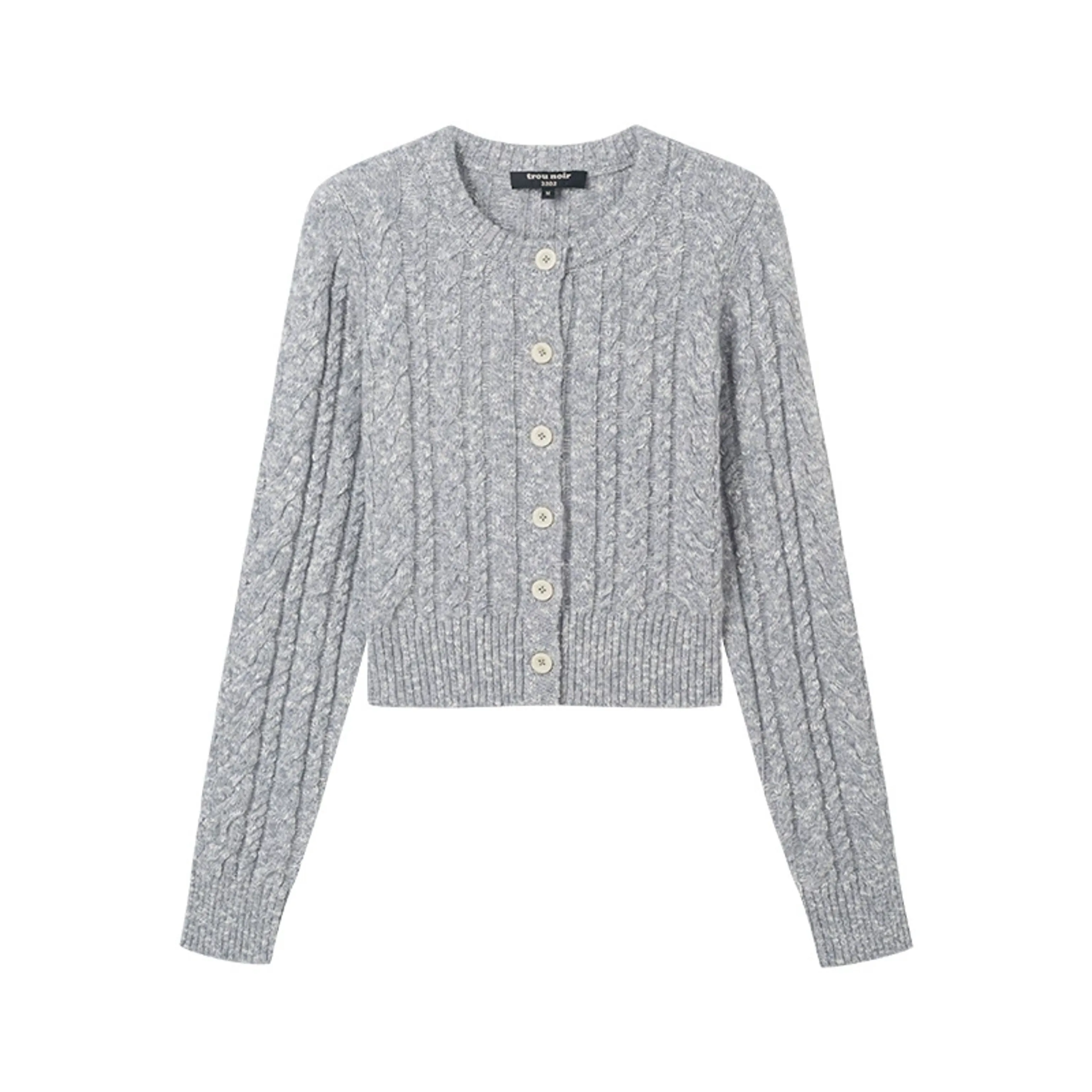 Wool Cable-Knit Cardigan - Image 7