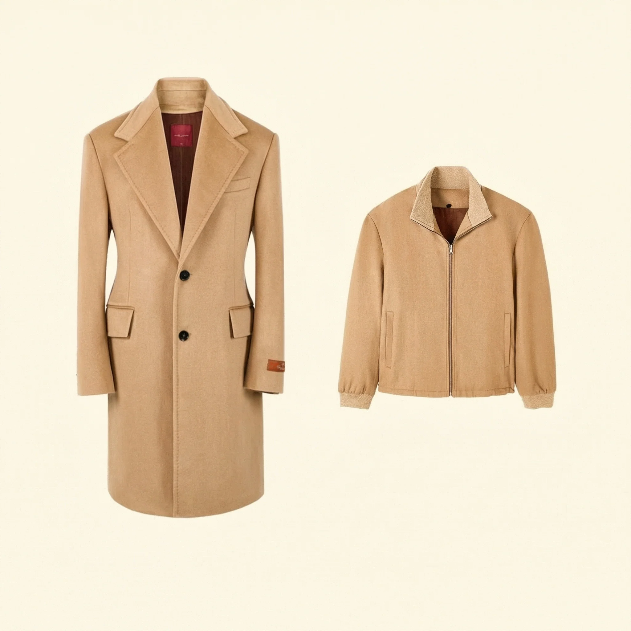 Wool-Cashmere Chesterfield Coat with Liner - Image 8