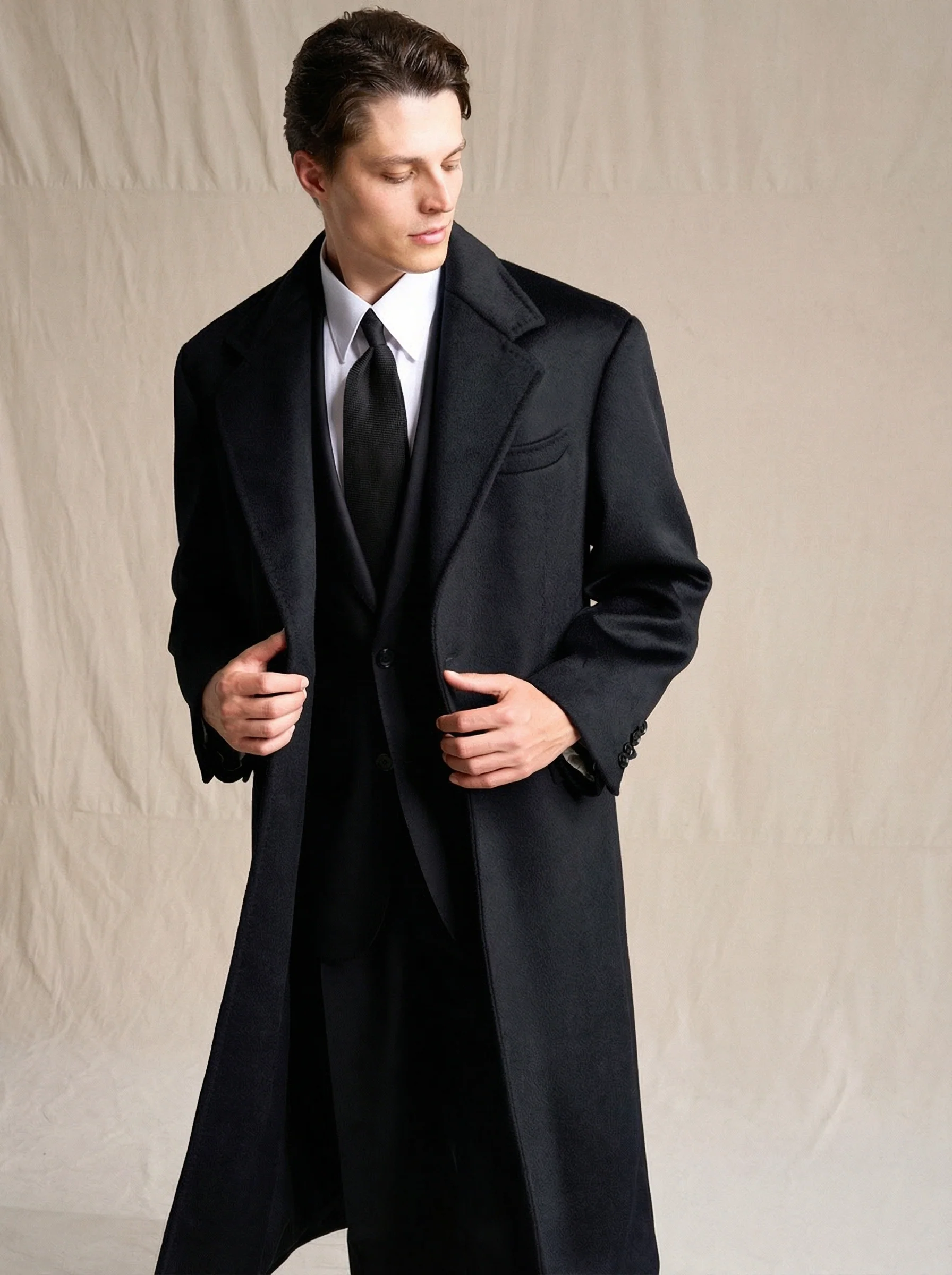 Wool-Cashmere Chesterfield Overcoat - Image 2