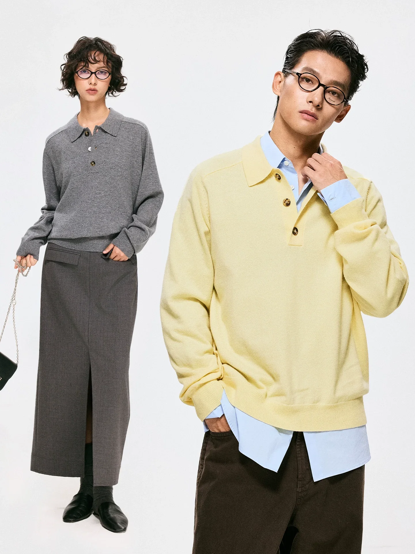Wool-Cashmere Polo Sweater - Image 2
