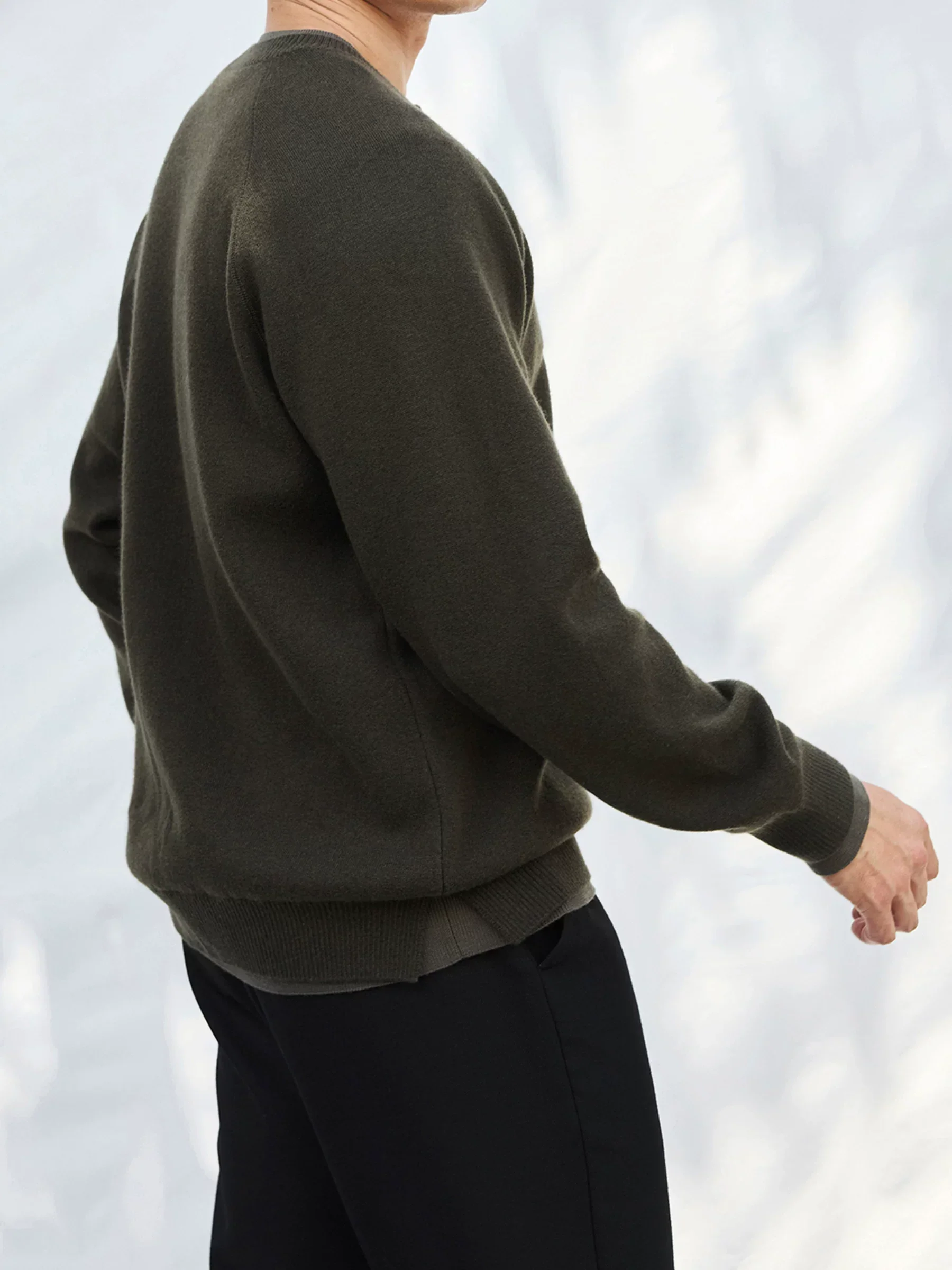 Wool-Cashmere Raglan Crew - Image 3