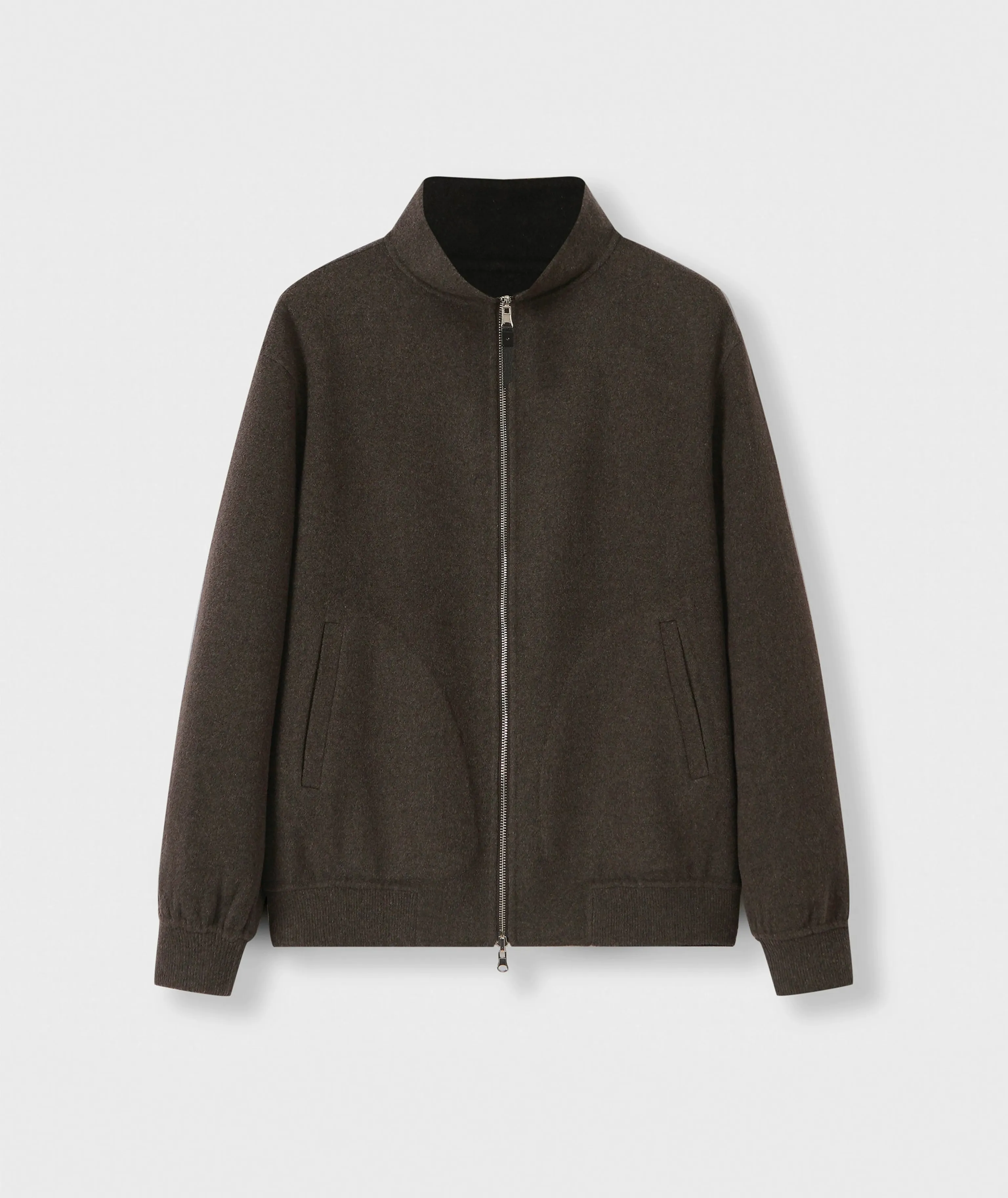 Wool-Cashmere Stand Collar Jacket - Image 6
