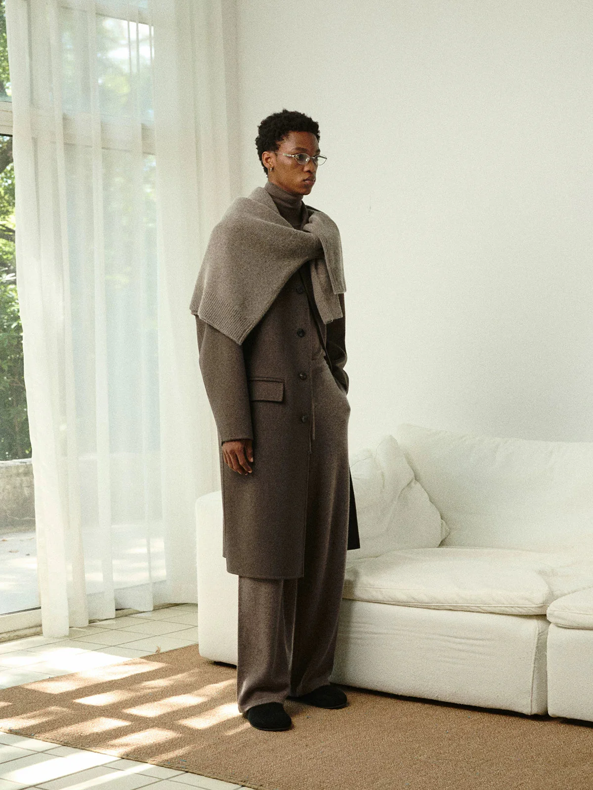 Wool-Cashmere Straight-Leg Knit Trousers - Image 2