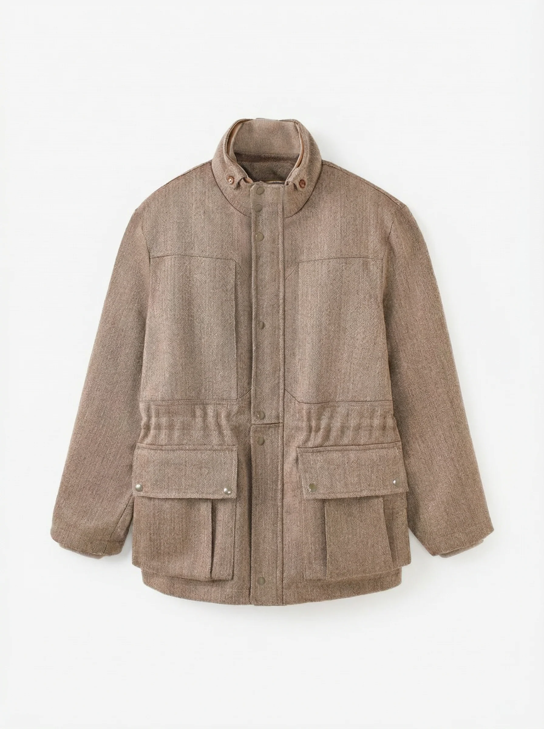 Wool Cavalry Twill Stand-Collar Jacket - Image 5