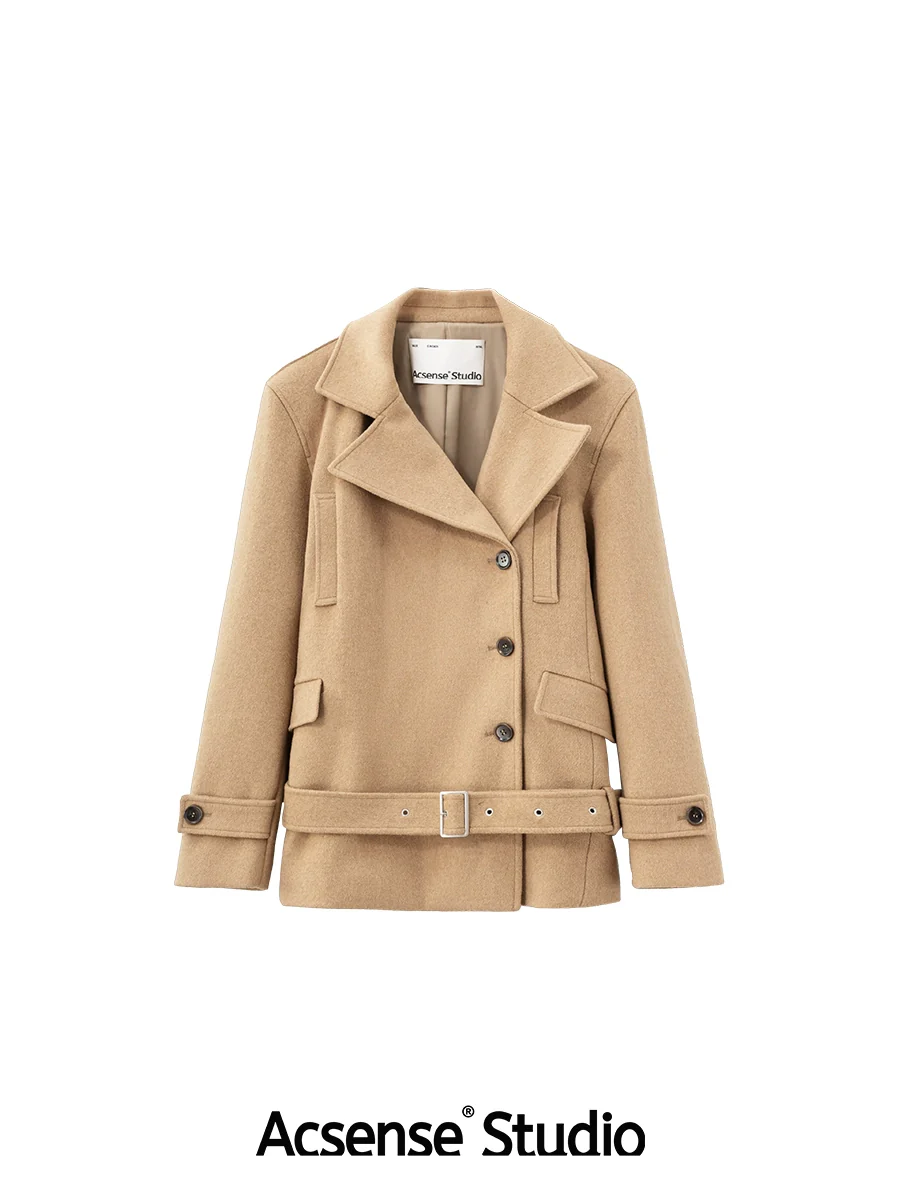 Wool Cocoon Belted Coat - Image 5