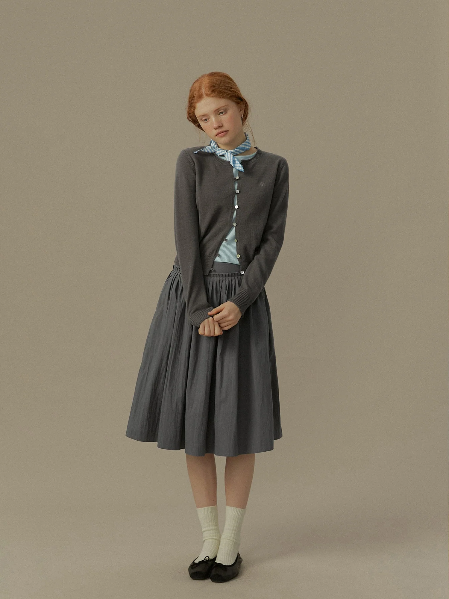 Wool Contrast Cardigan - Image 4