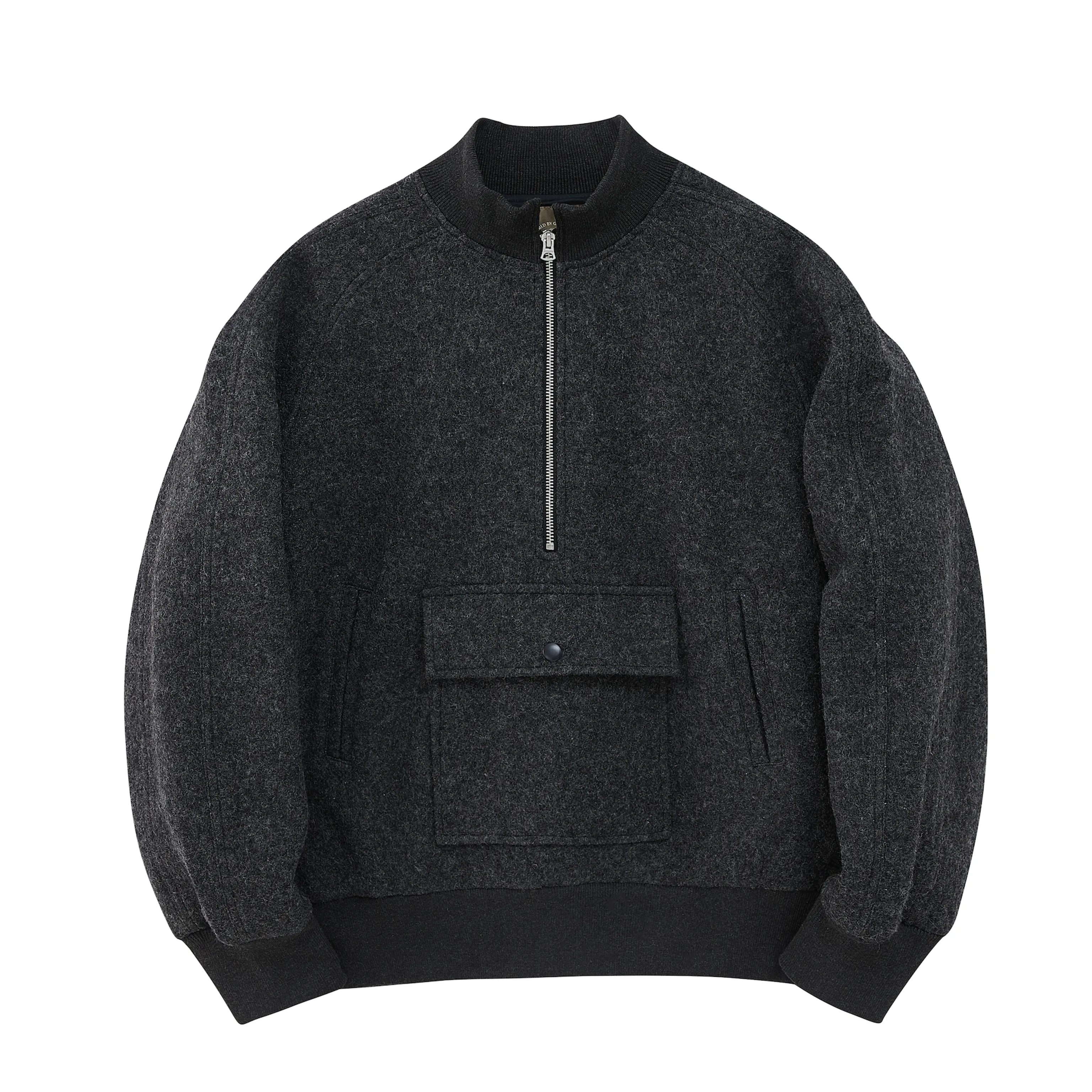 Wool Half-Zip Pullover Jacket - Image 5