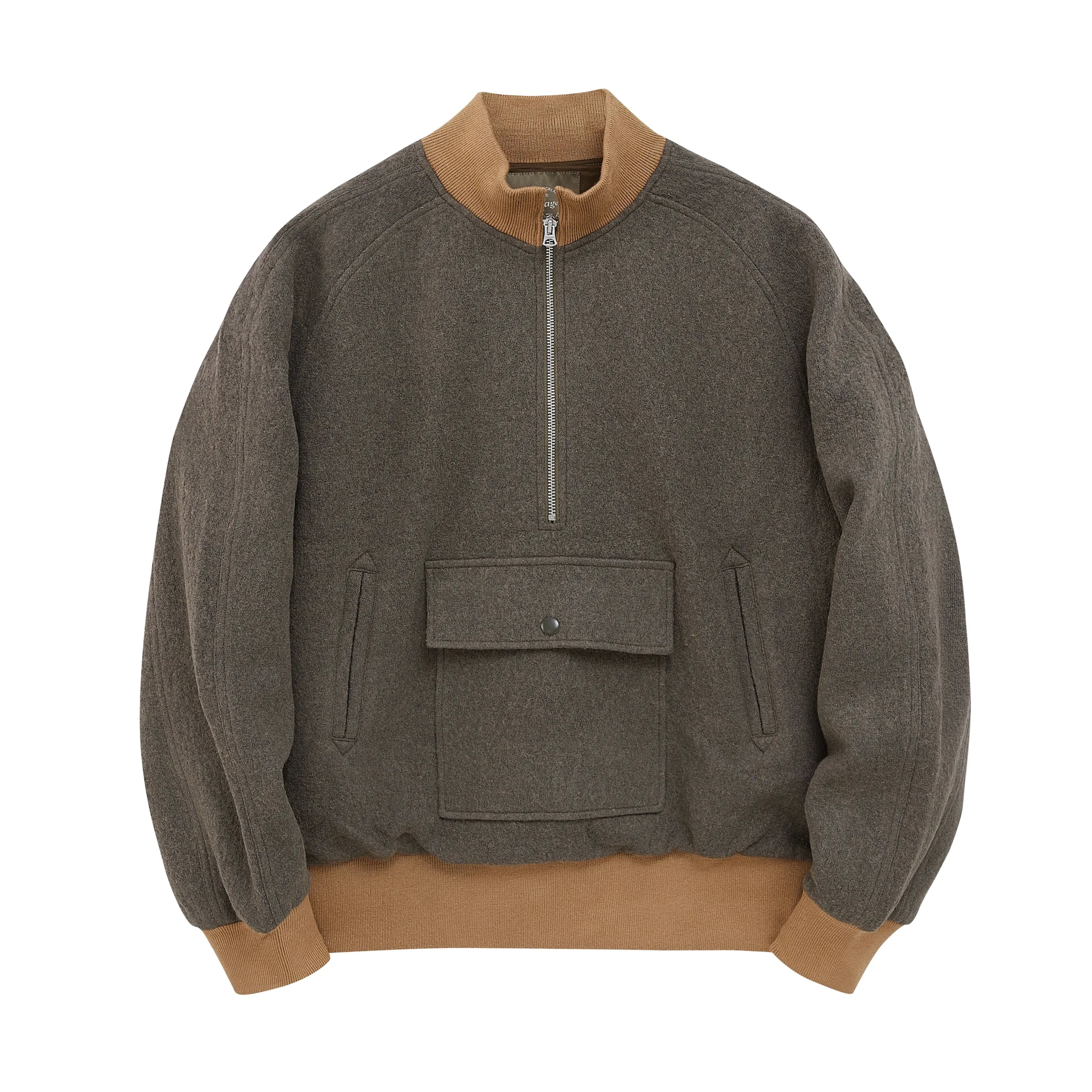 Wool Half-Zip Pullover Jacket - Image 6