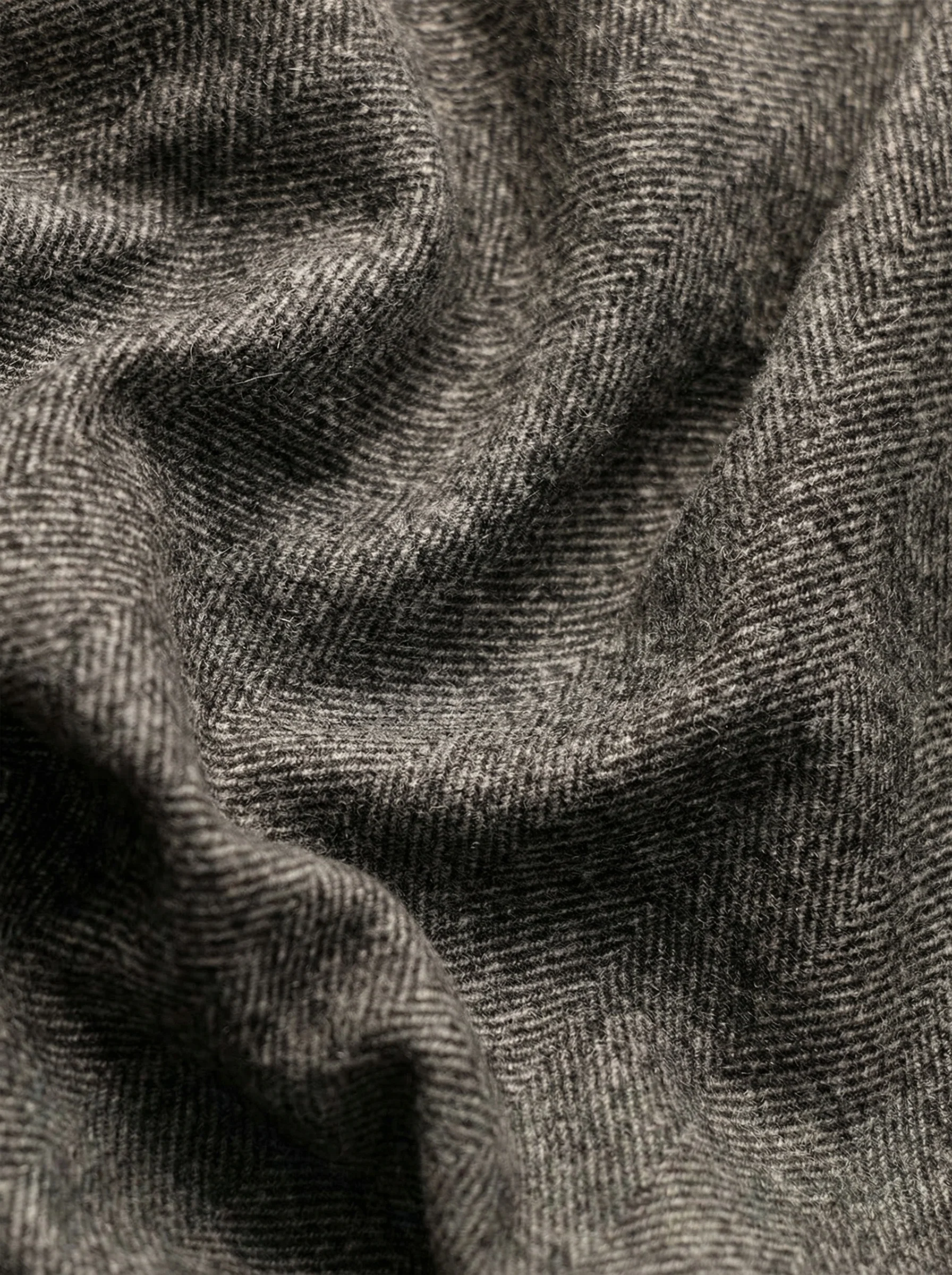 Wool Herringbone Trousers - Image 4